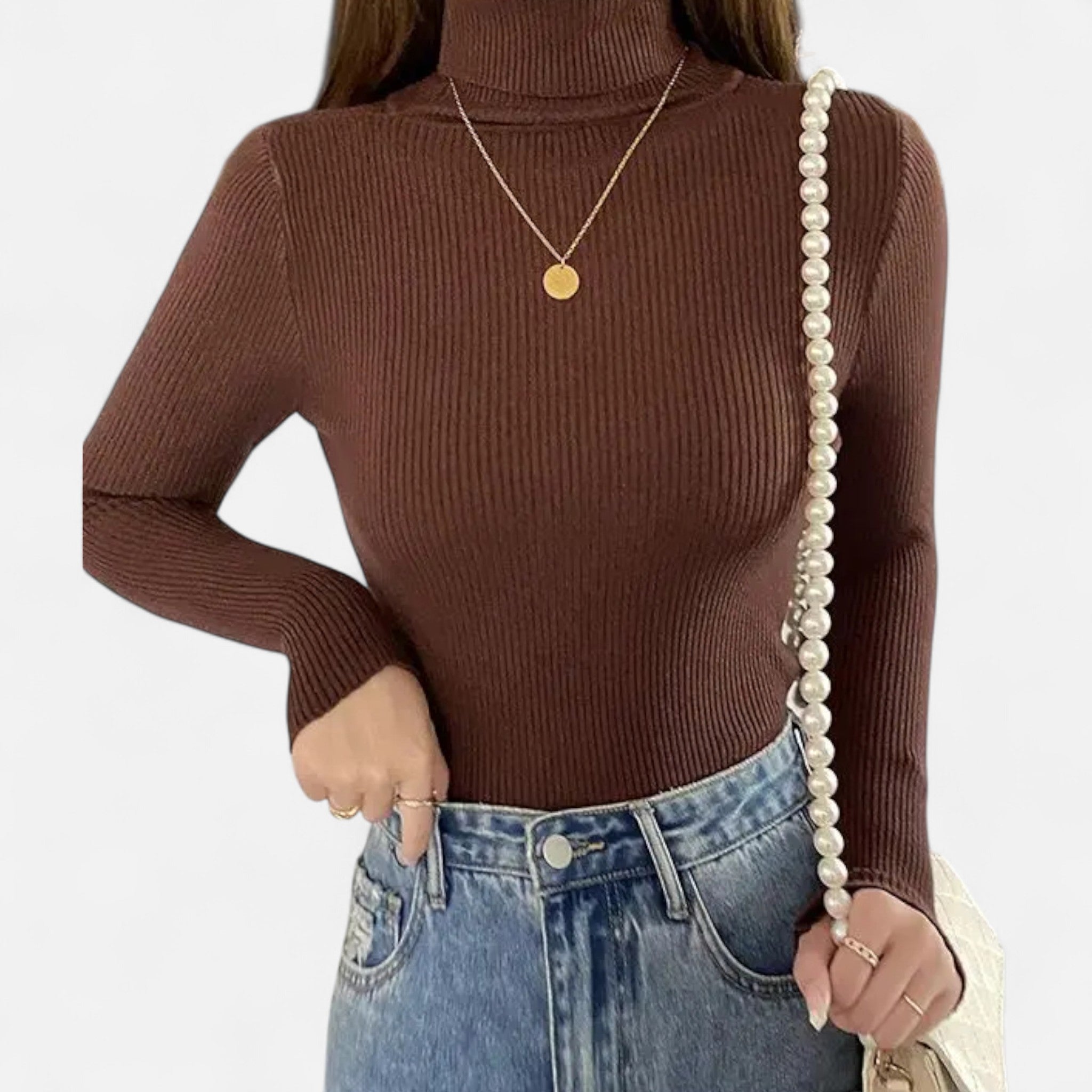 Ancienne Monde | Pull Col Roulé Doux Femme