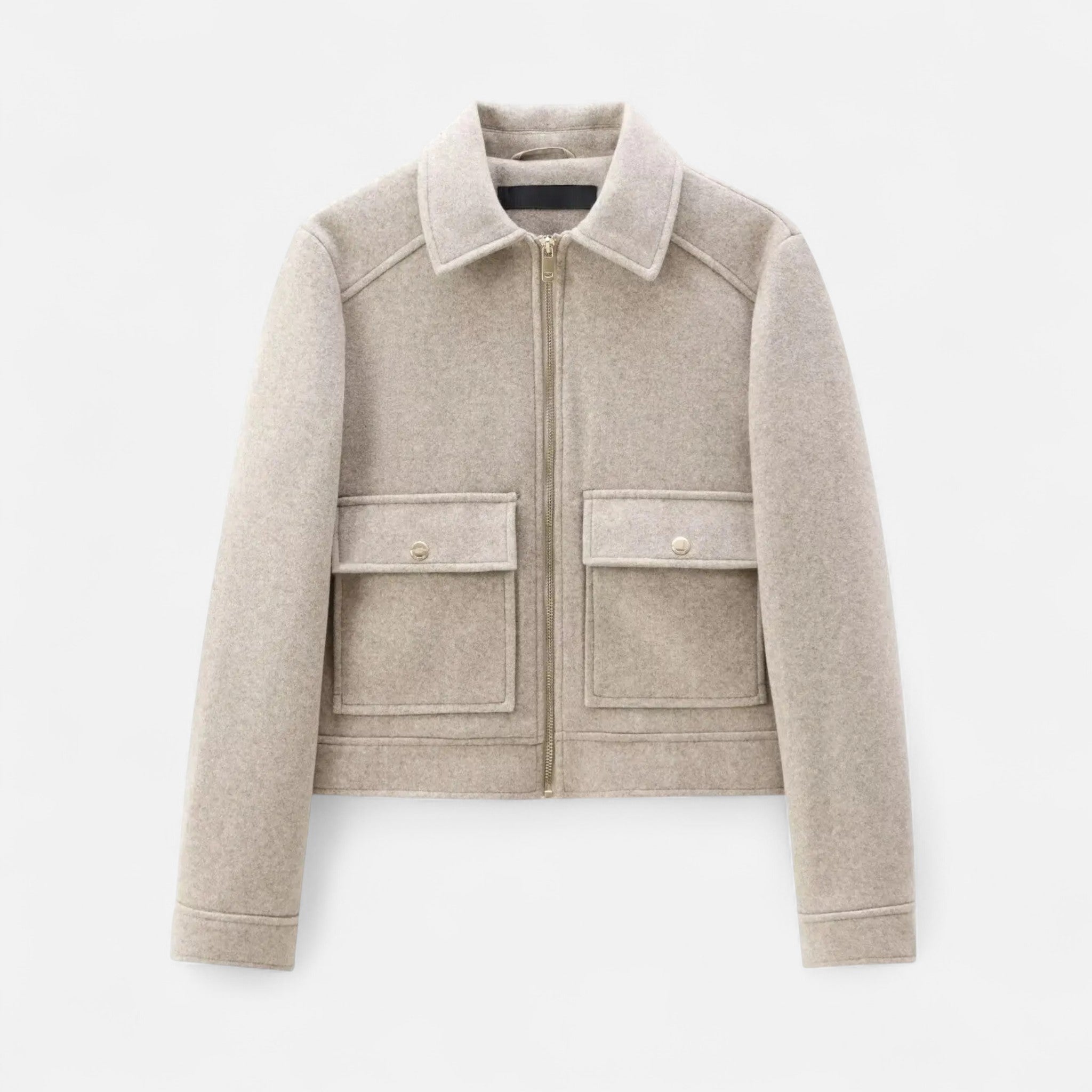 Ancienne Monde | Veste Femme Courte Zippée Élégante