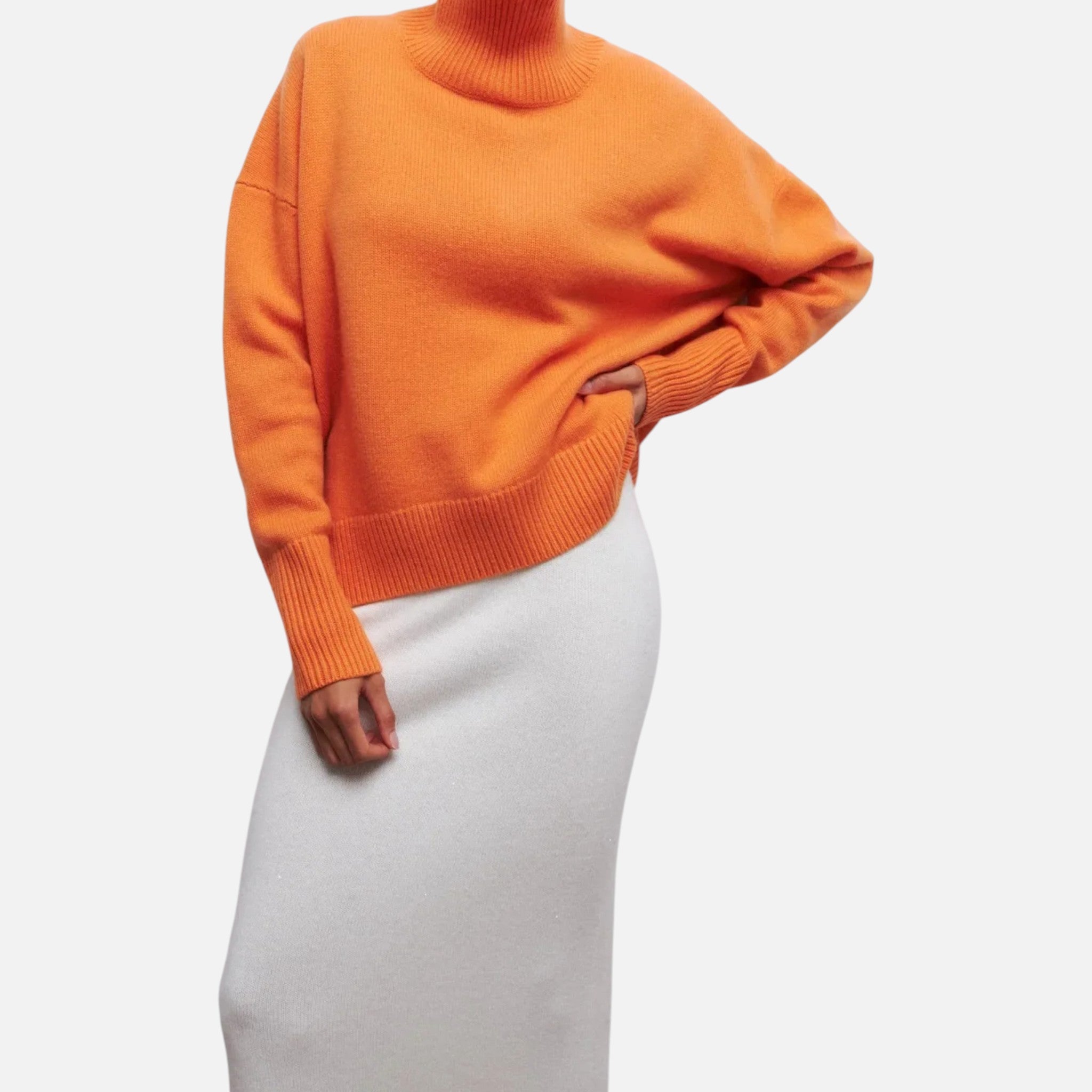 Ancienne Monde | Pull Col Roulé Oversize Femme