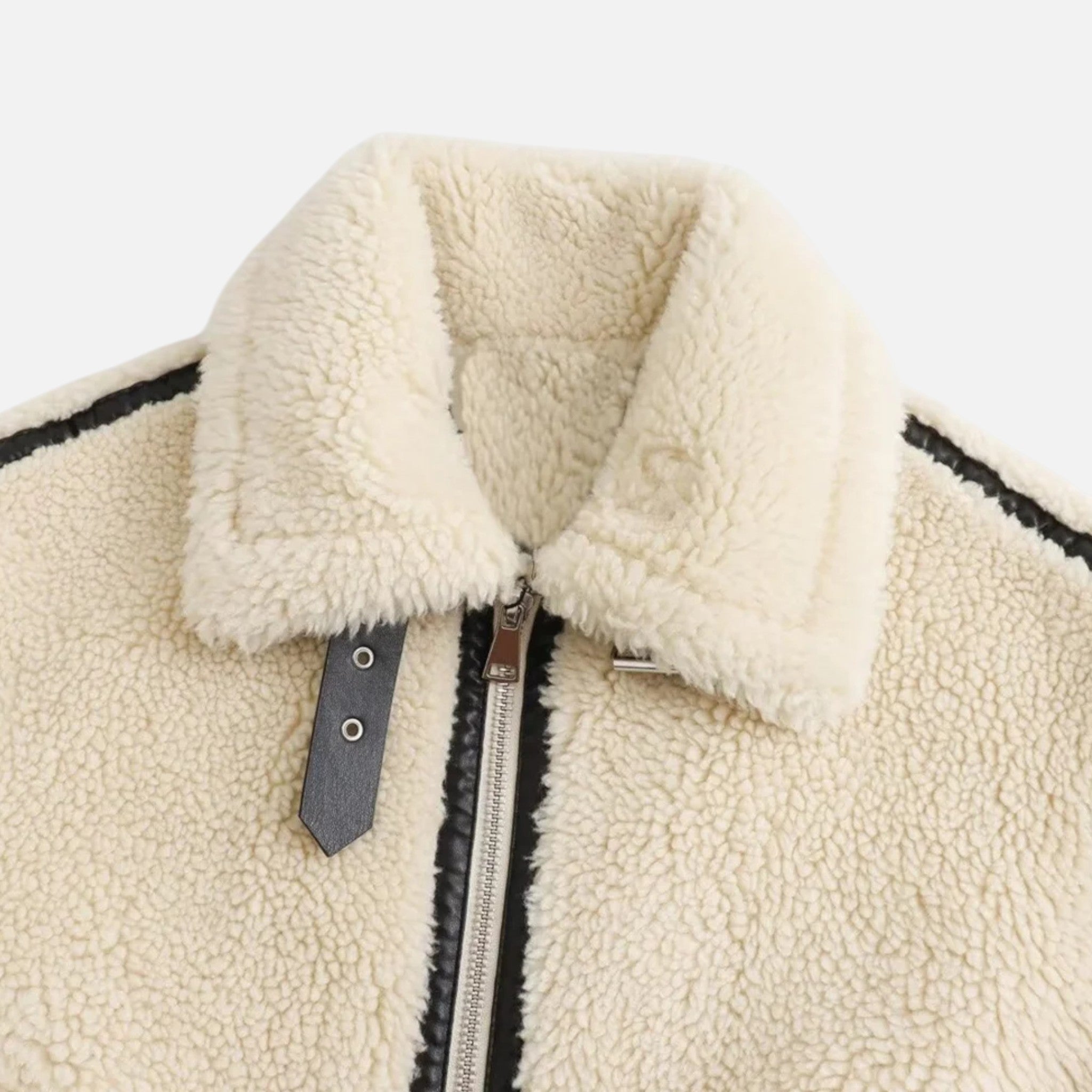 Ancienne Monde | Chaqueta de mujer aviador en piel sintética suave