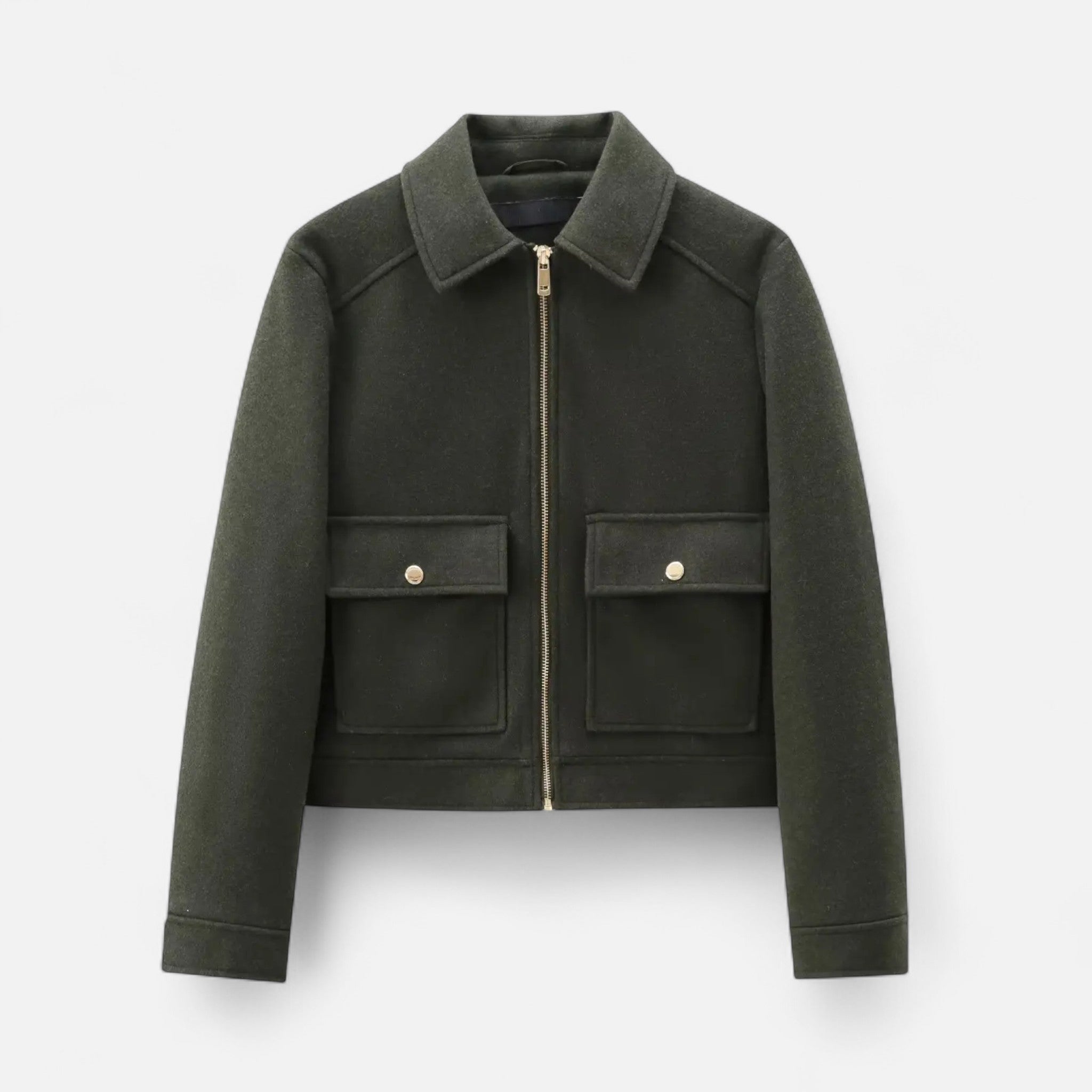 Ancienne Monde | Veste Femme Courte Zippée Élégante