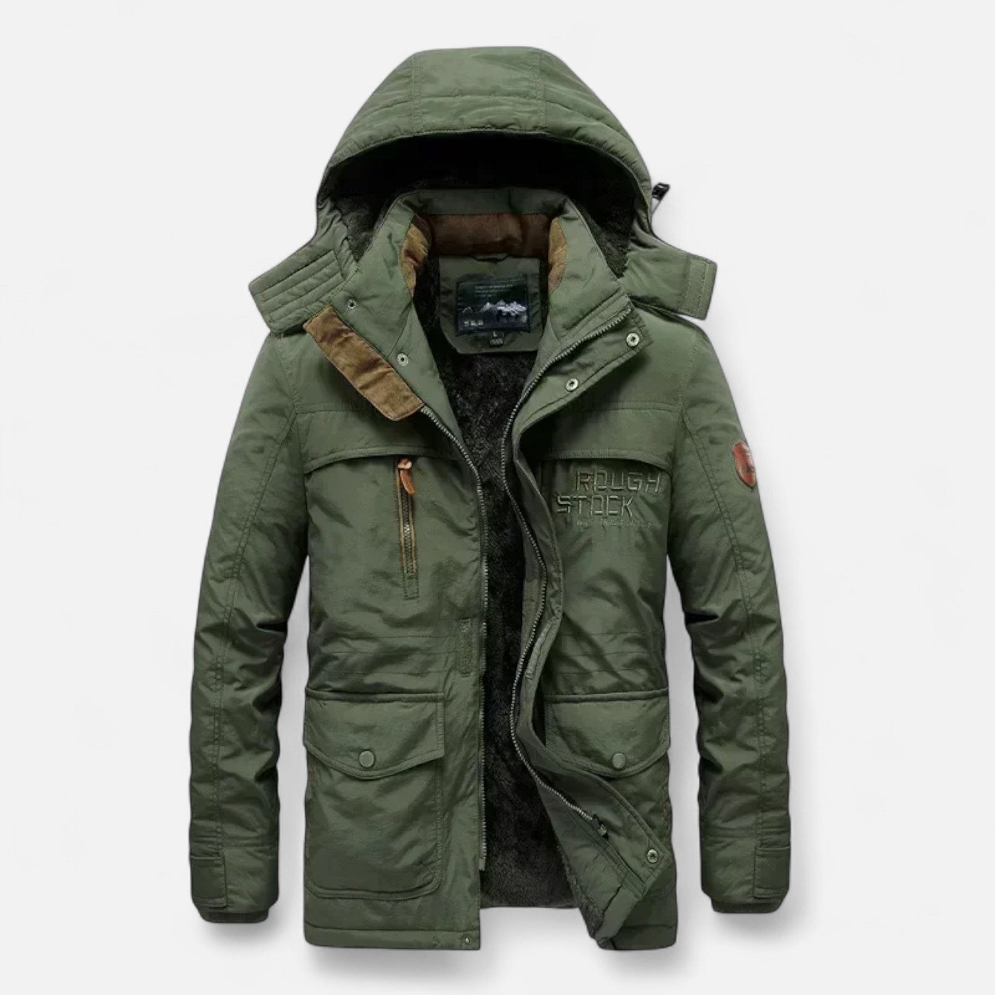 Ancienne Monde | Parka larga para hombre invierno gruesa con capucha