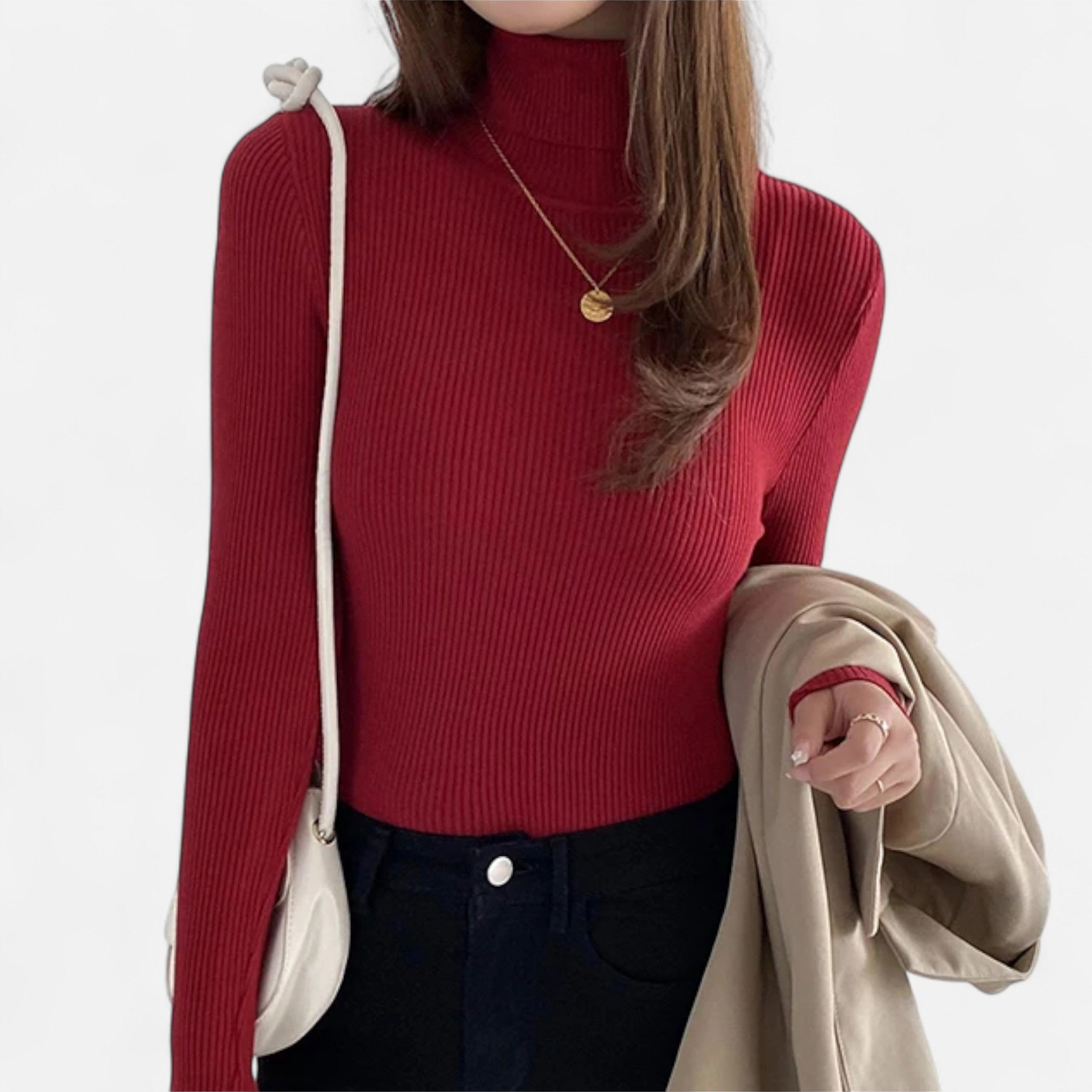 Ancienne Monde | Pull Col Roulé Doux Femme