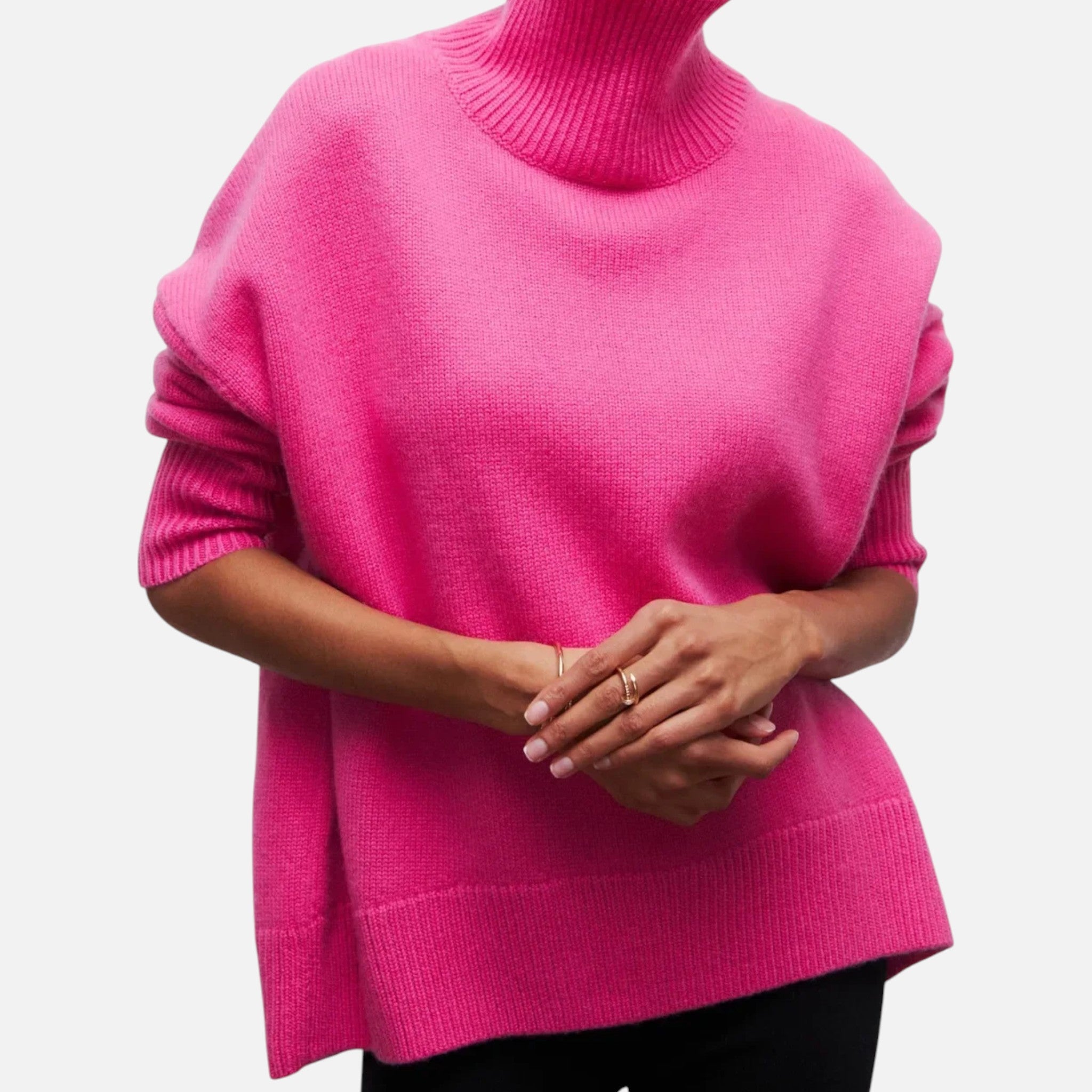 Ancienne Monde | Pull Col Roulé Oversize Femme