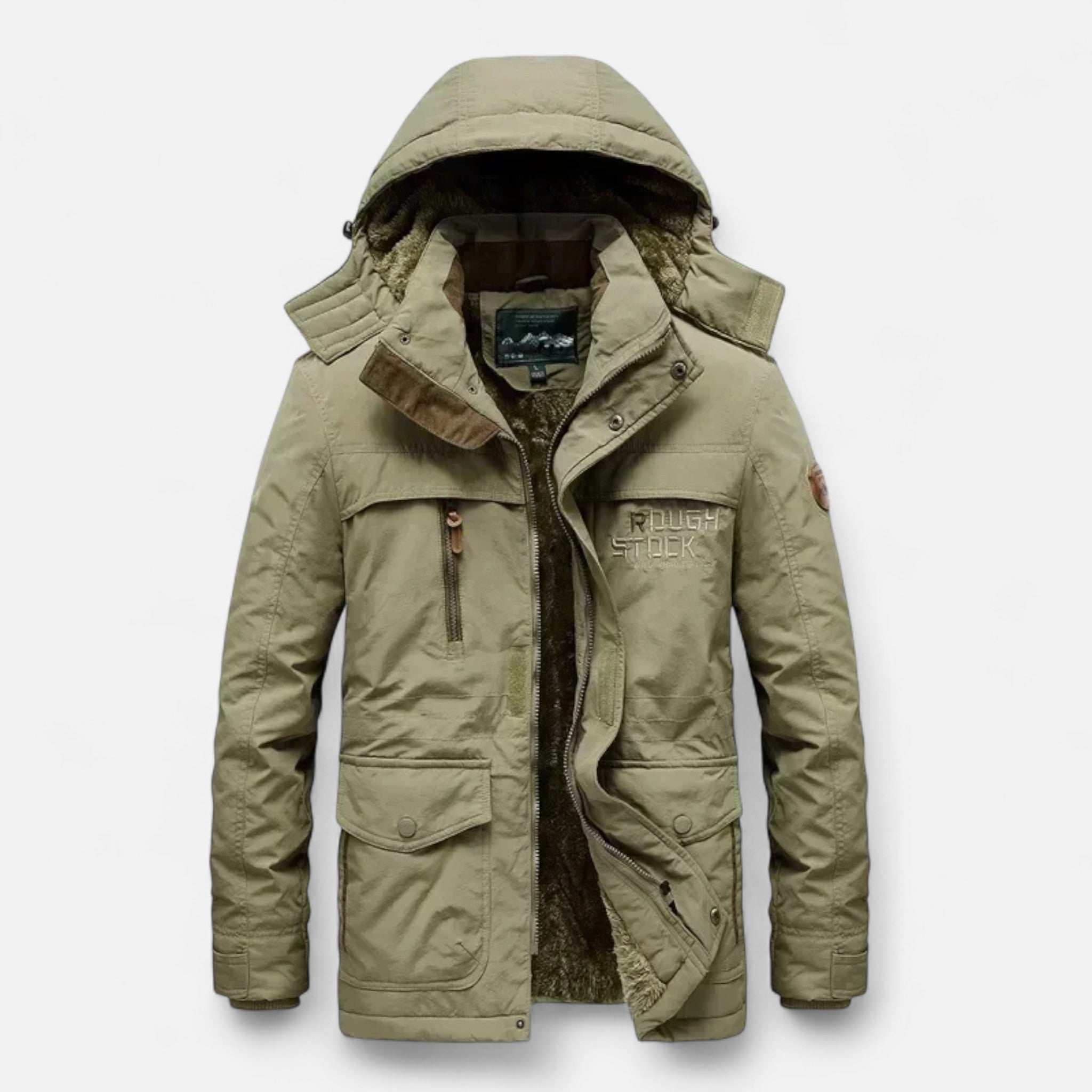 Ancienne Monde | Parka larga para hombre invierno gruesa con capucha