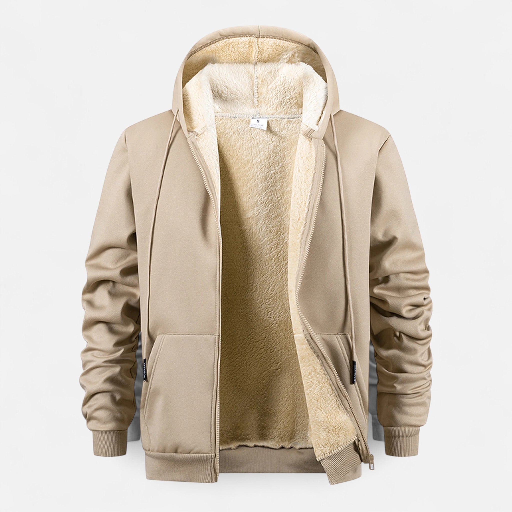 Ancienne Monde | Veste à Capuche Homme Zippée Doublée en Polaire