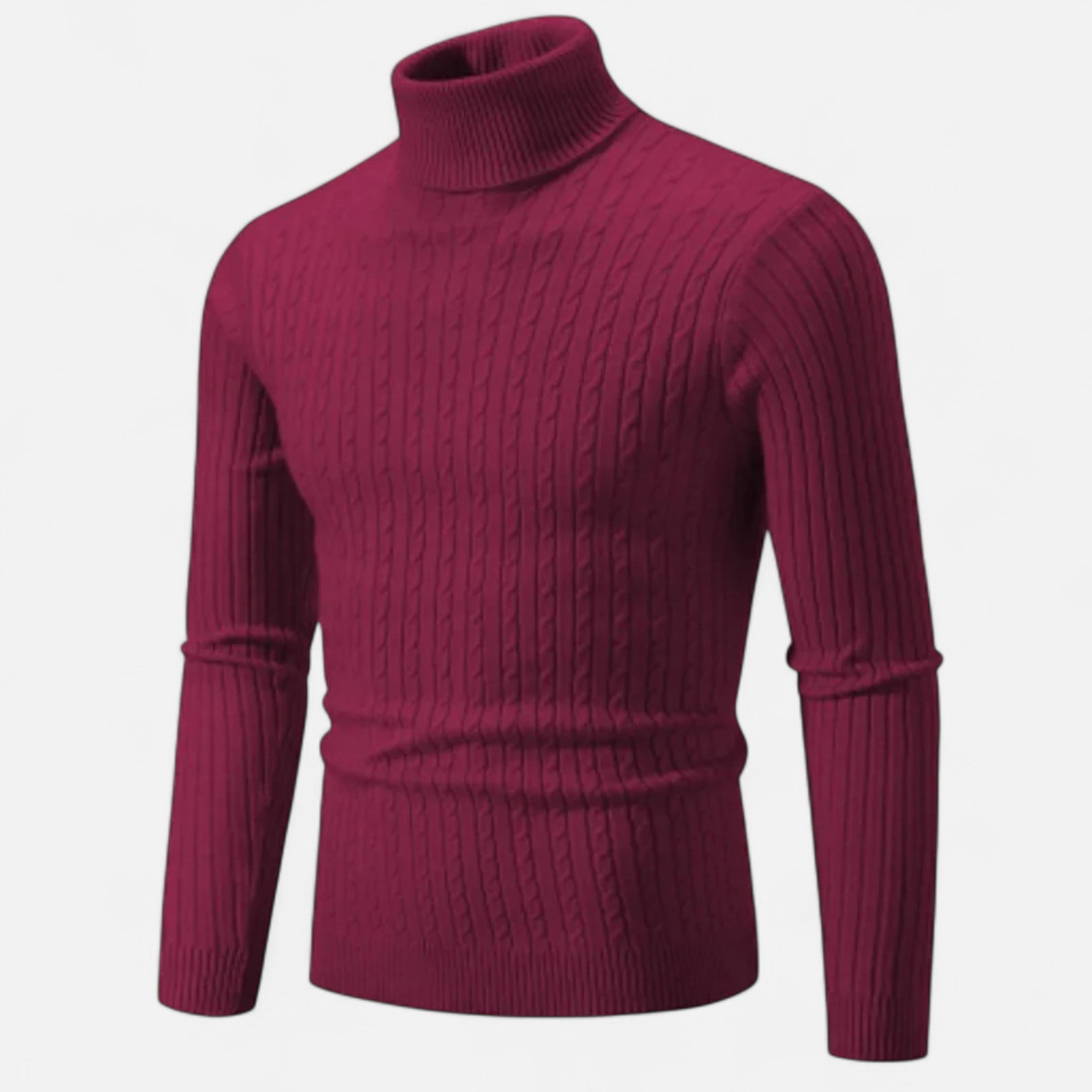 Ancienne Monde | Camisola de Gola Alta Homem Malha Lisa