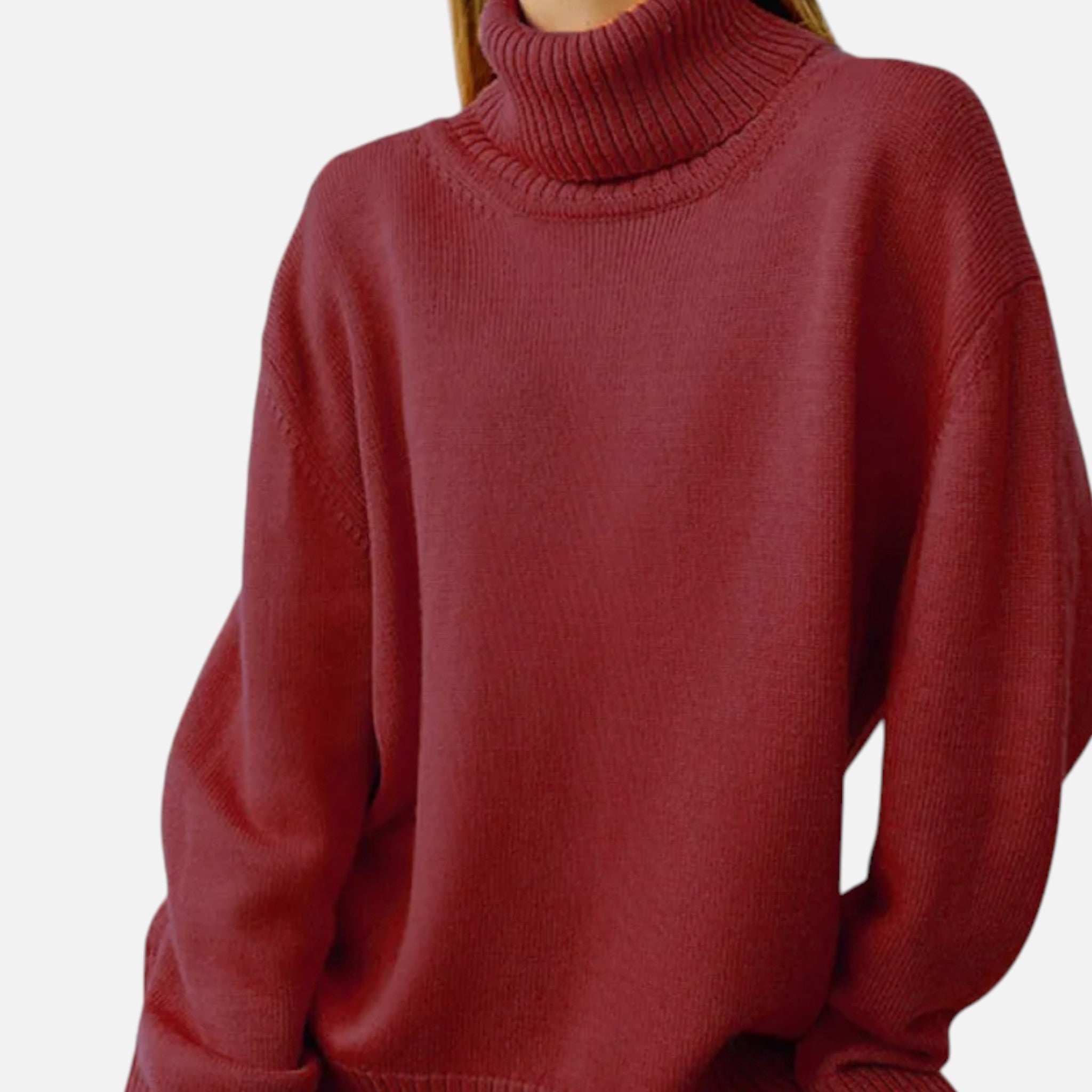 Ancienne Monde | Pull Col Roulé Épais Femme