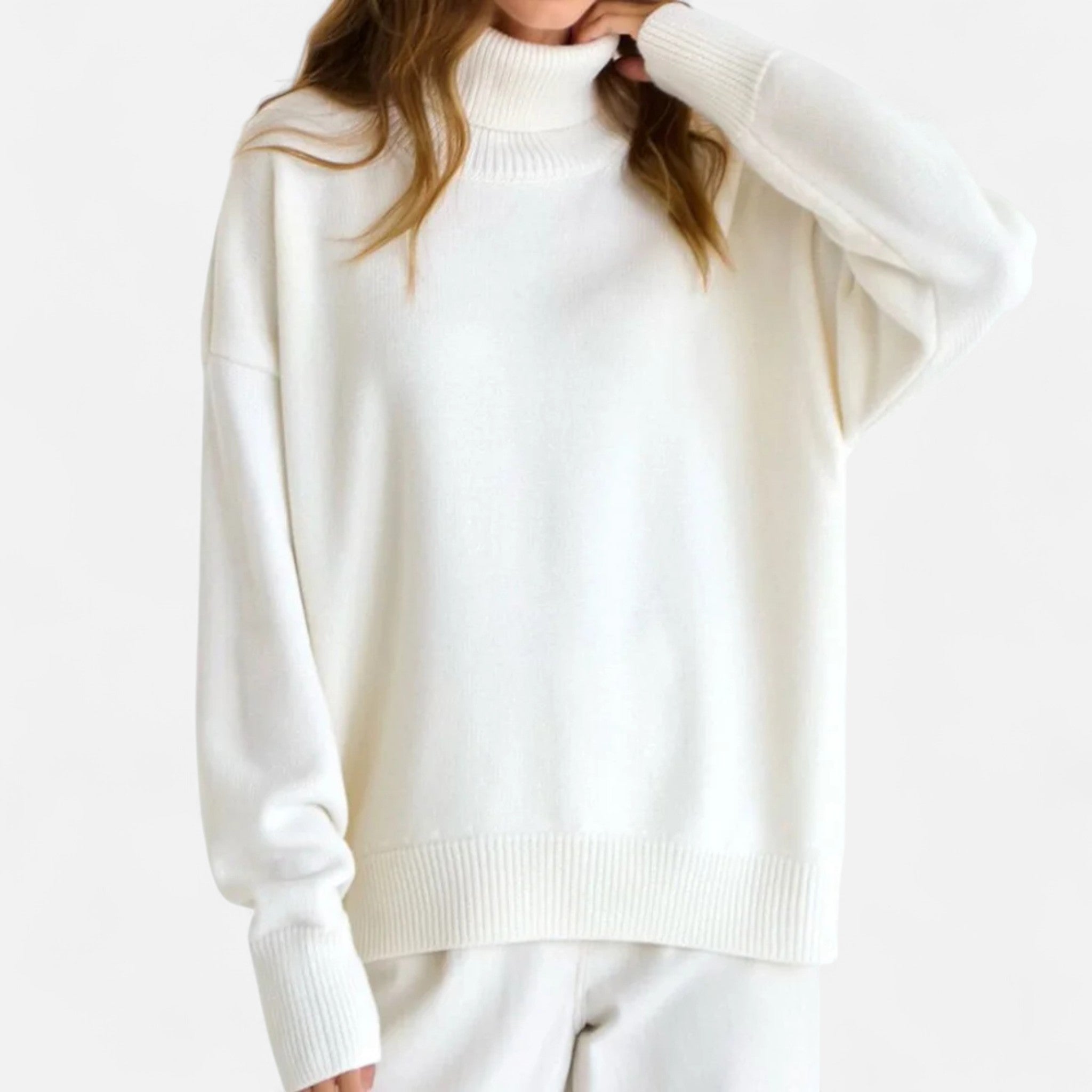 Ancienne Monde | Pull Col Roulé Épais Femme