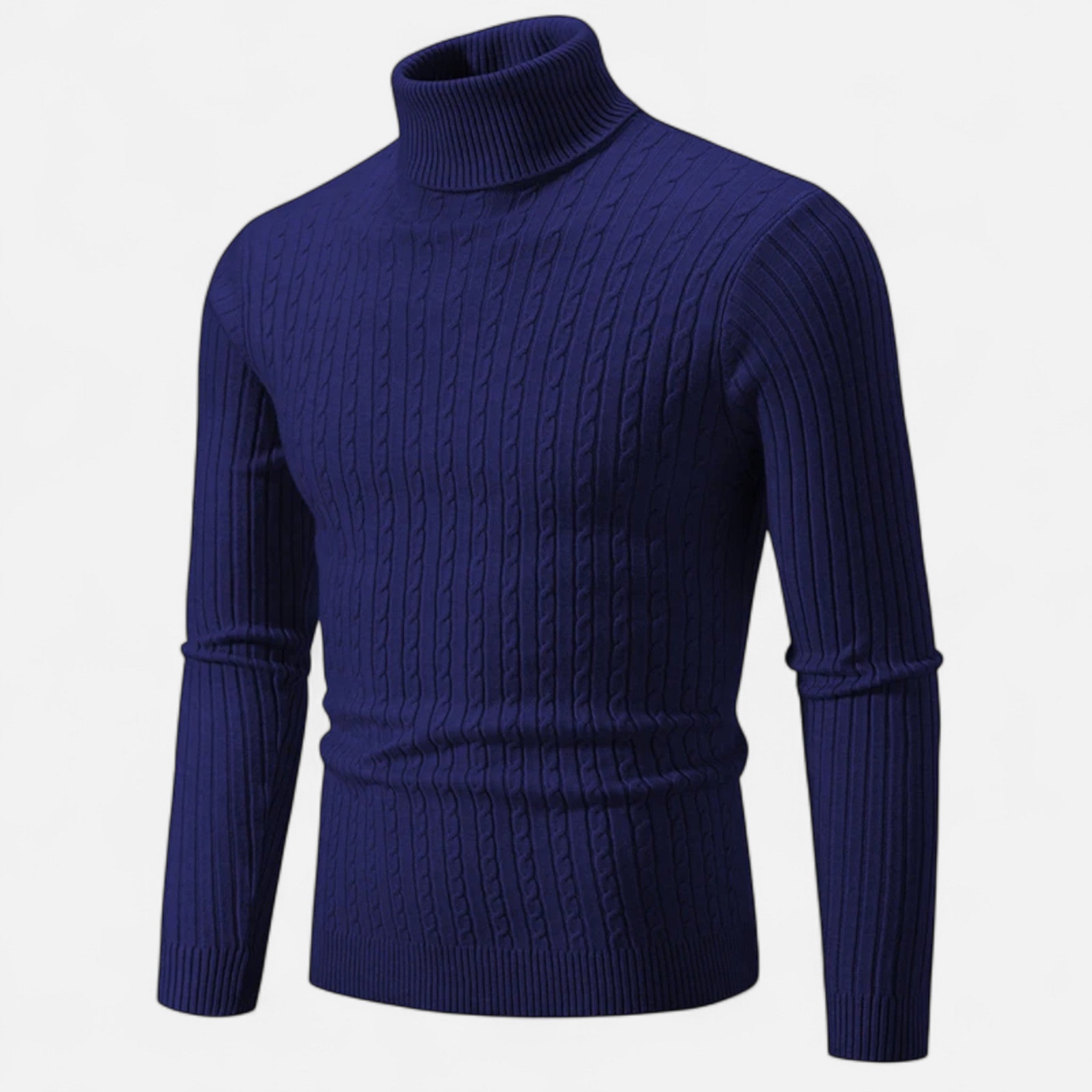 Ancienne Monde | Camisola de Gola Alta Homem Malha Lisa