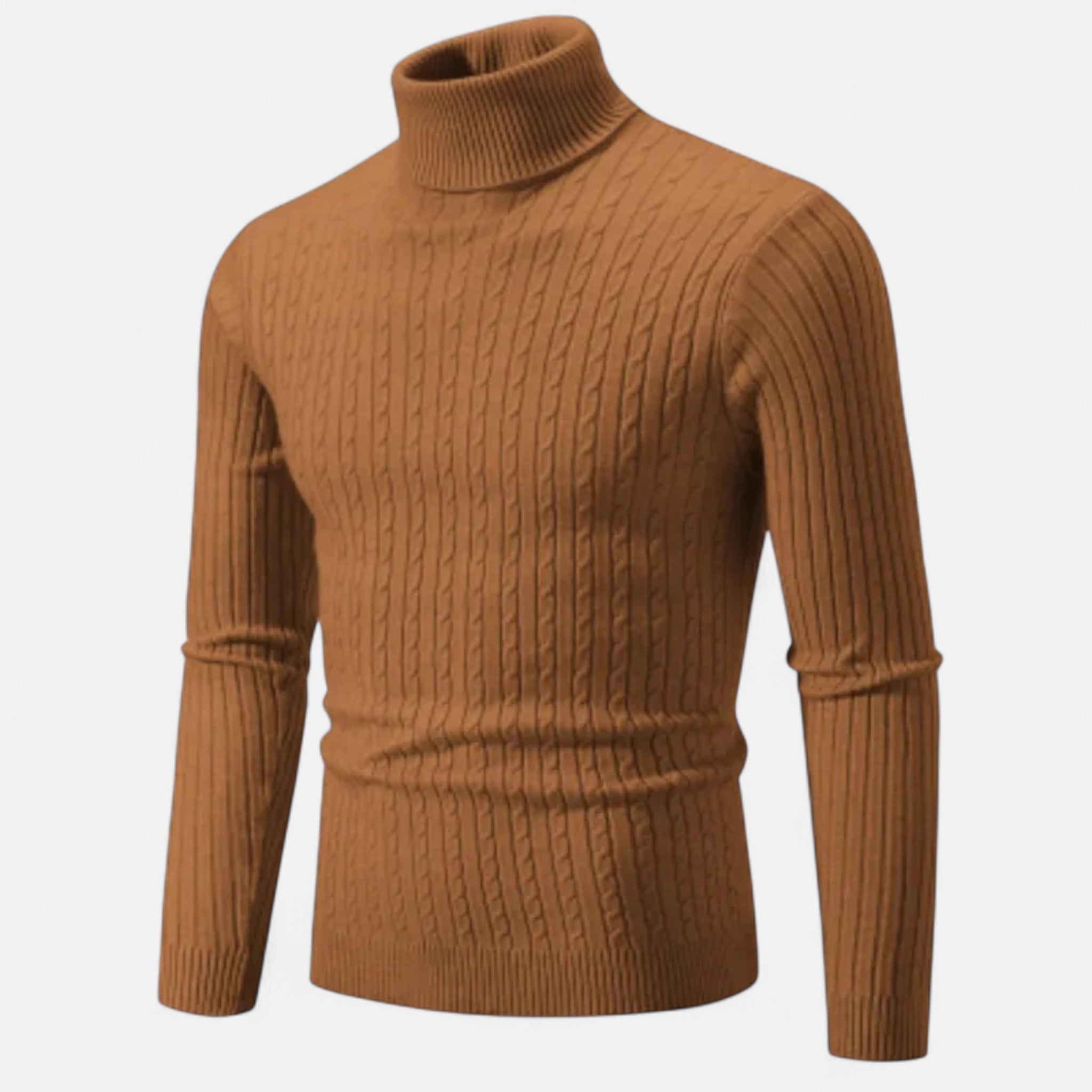Ancienne Monde | Camisola de Gola Alta Homem Malha Lisa
