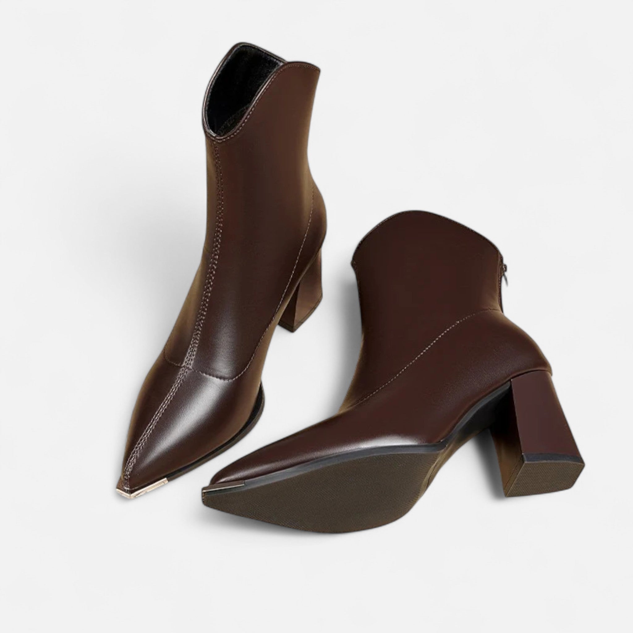 Ancienne Monde | Bottines Femme Cuir Chelsea Talon Haut