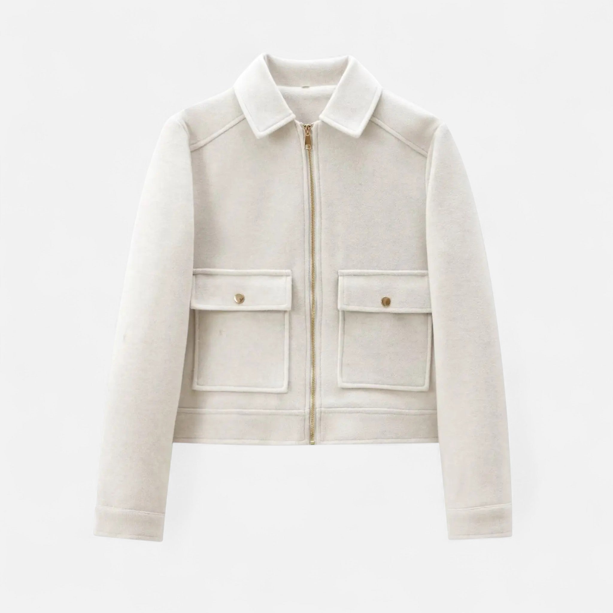 Ancienne Monde | Veste Femme Courte Zippée Élégante