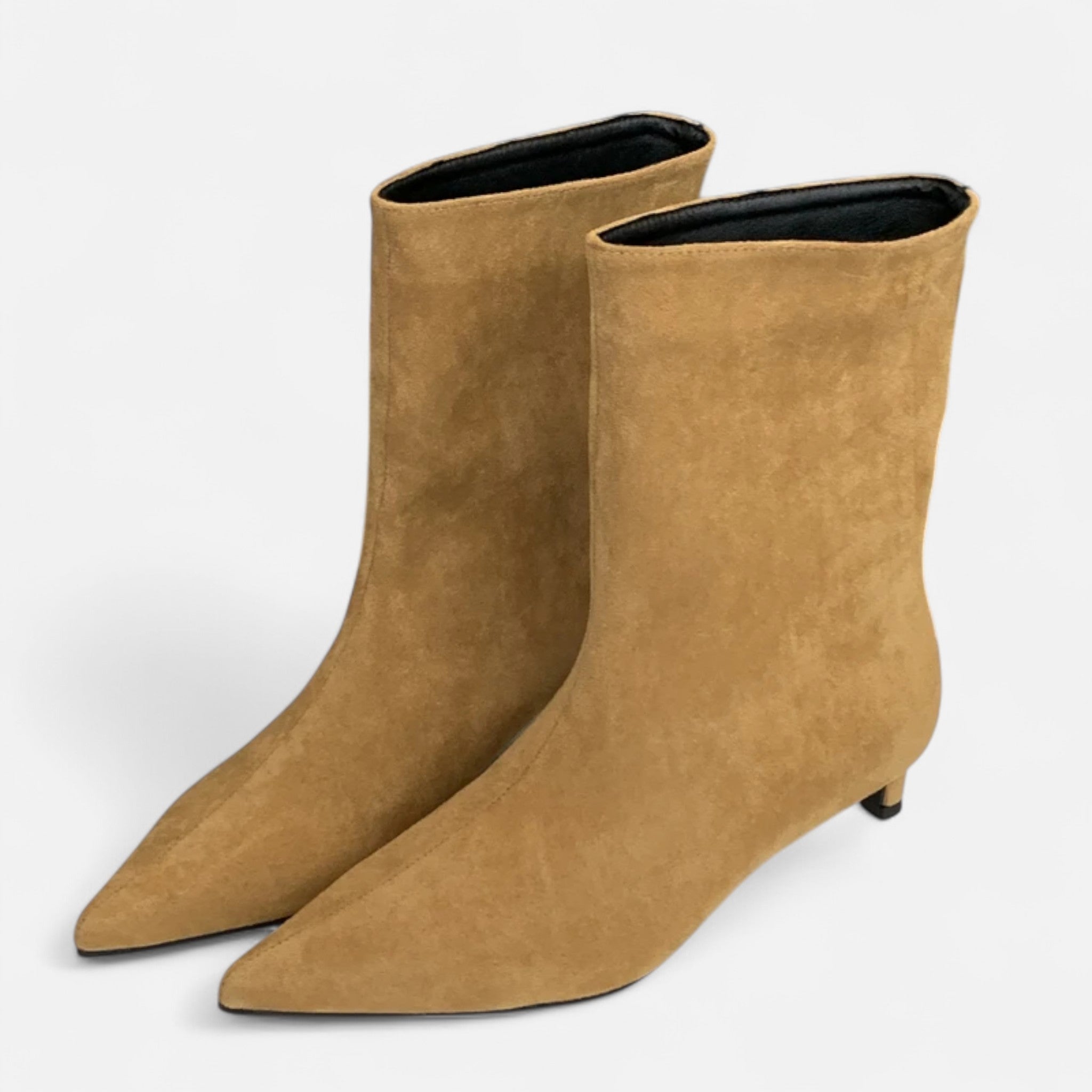 Ancienne Monde | Bottines Femme Pointues Talon Bas Vintage