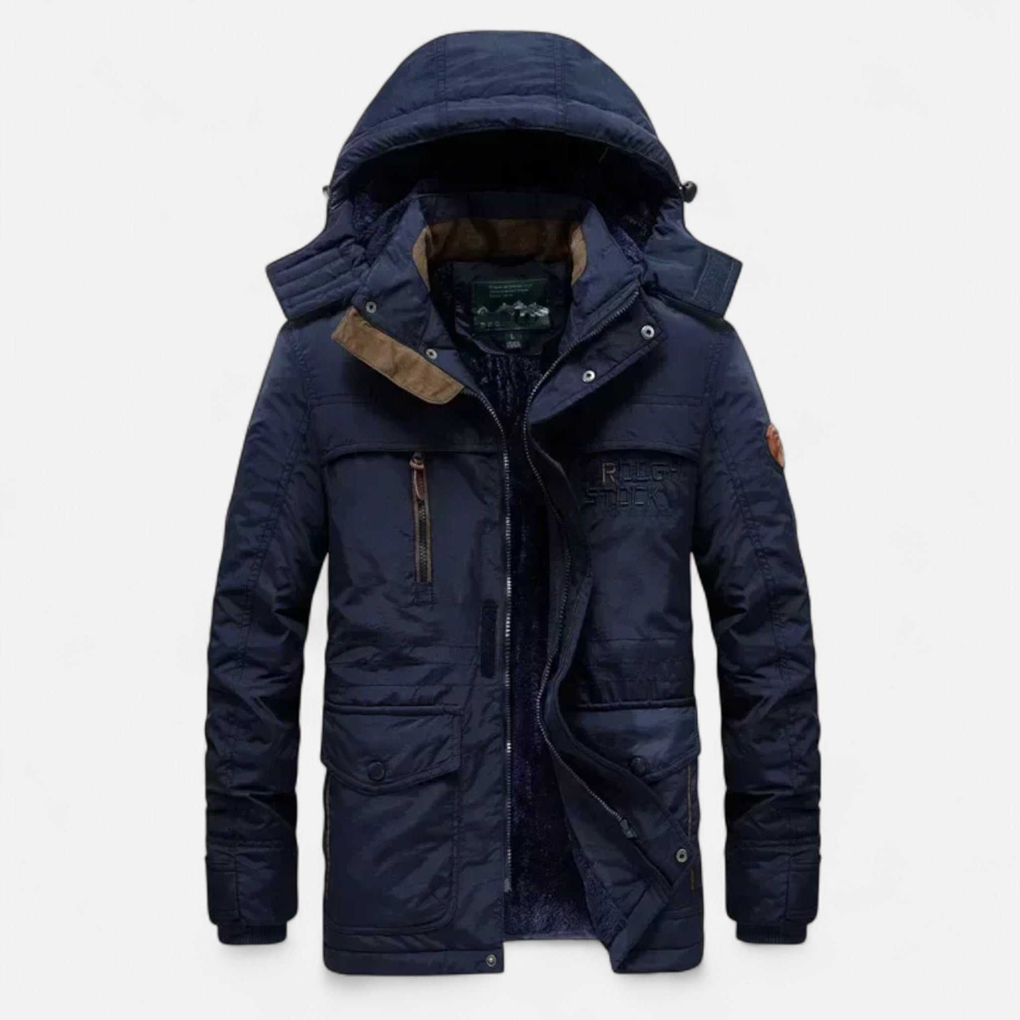 Ancienne Monde | Parka larga para hombre invierno gruesa con capucha