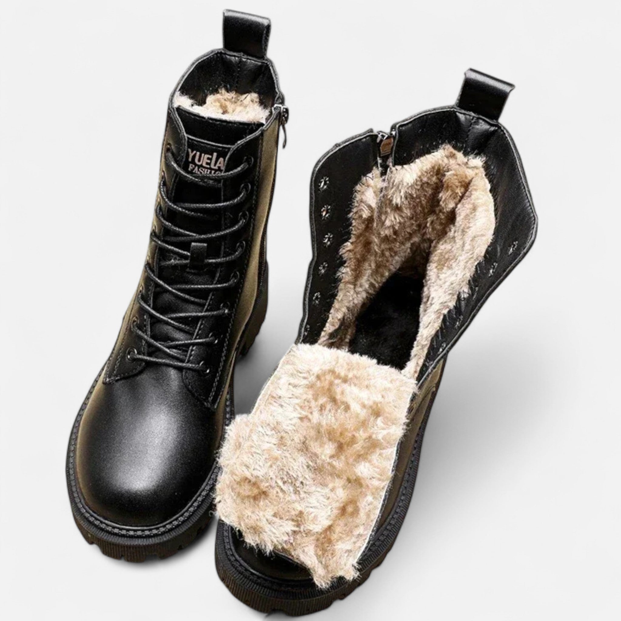 Ancienne Monde | Bottines d’Hiver Chaudes à Semelle Plateforme