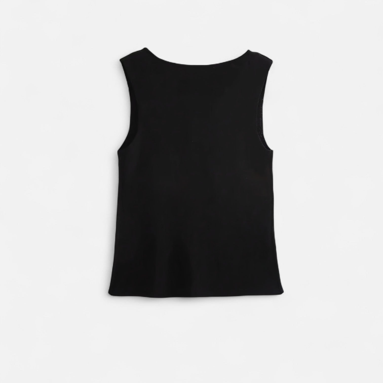 Ancienne Monde | Gilet Sans Manches à Boutons Dorés pour Femme – Simplicité Sculptée