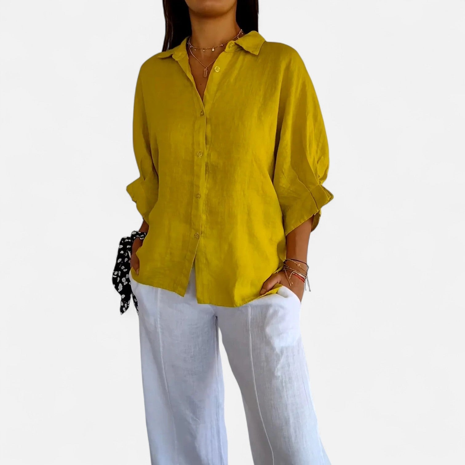 Ancienne Monde | Chemise d’Été en Lin pour Femme