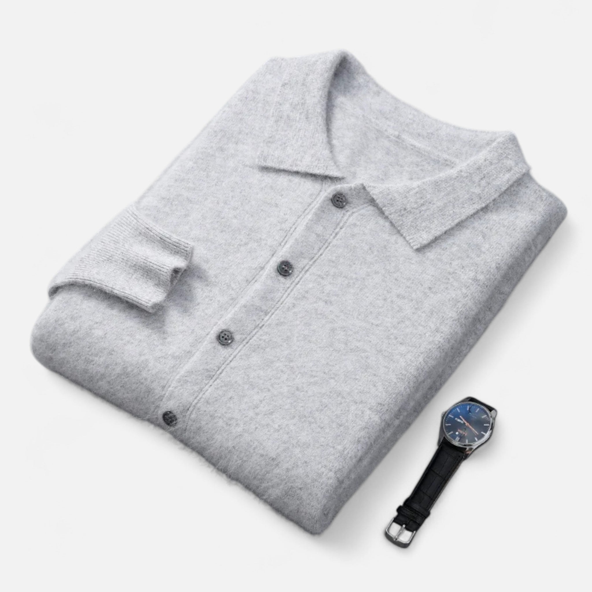 Ancienne Monde | Pull Veste Homme Col Polo Intemporel