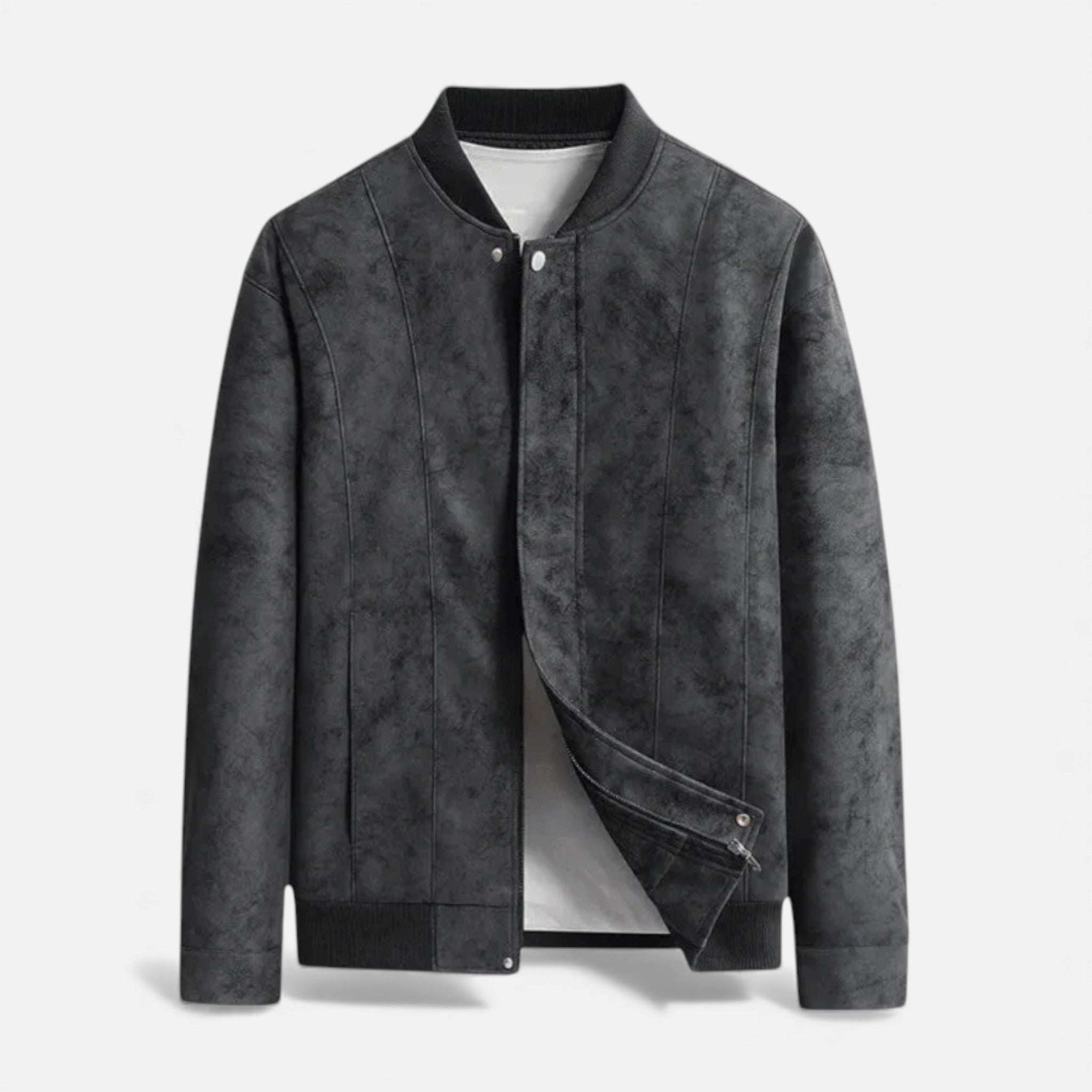 Ancient World | Men's Suede Bomber Jacket Style