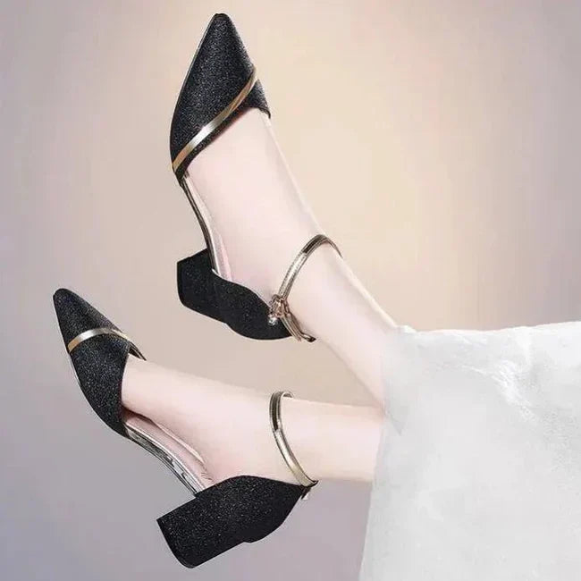 Sandalen mit mittelhohem Absatz