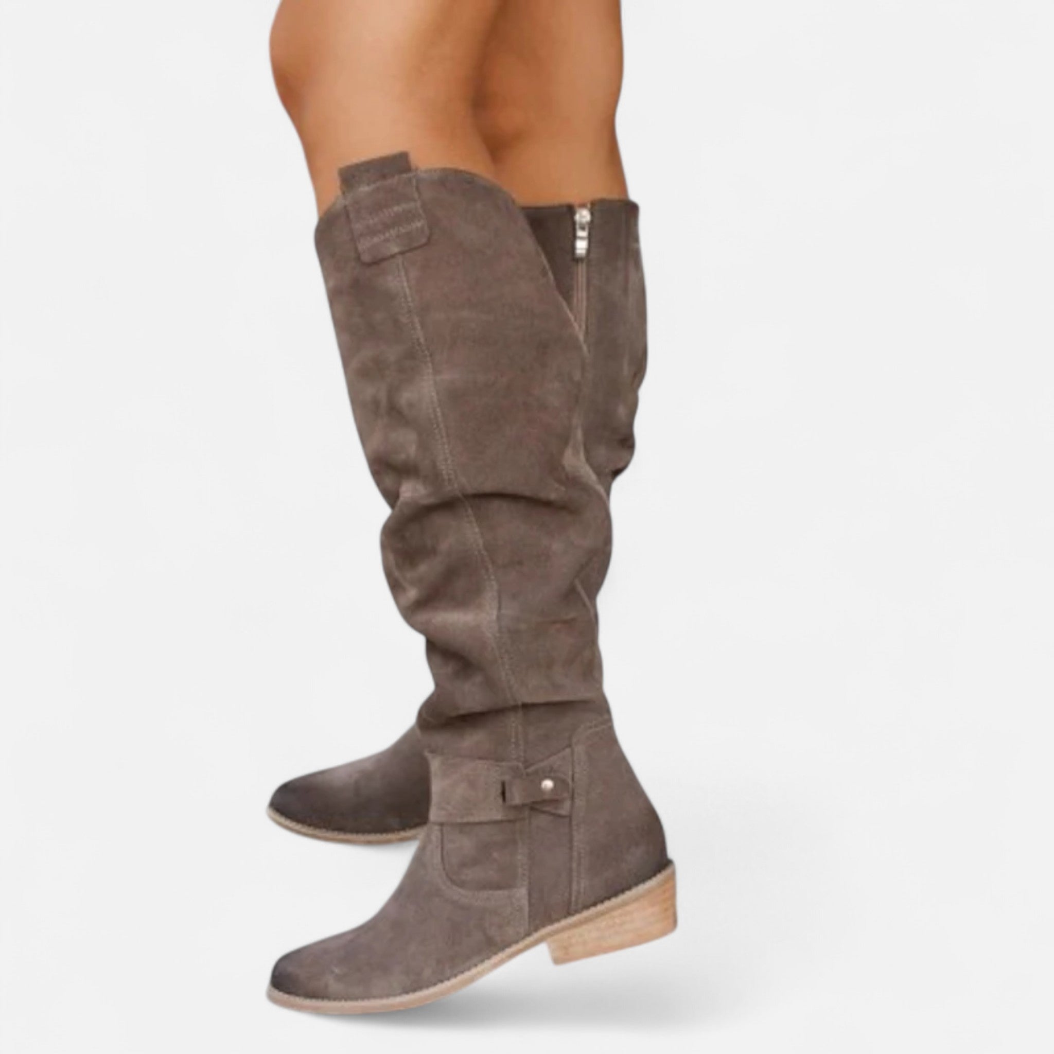 Ancienne Monde | Bottines Femme à Talon Moyen Confort Élégant