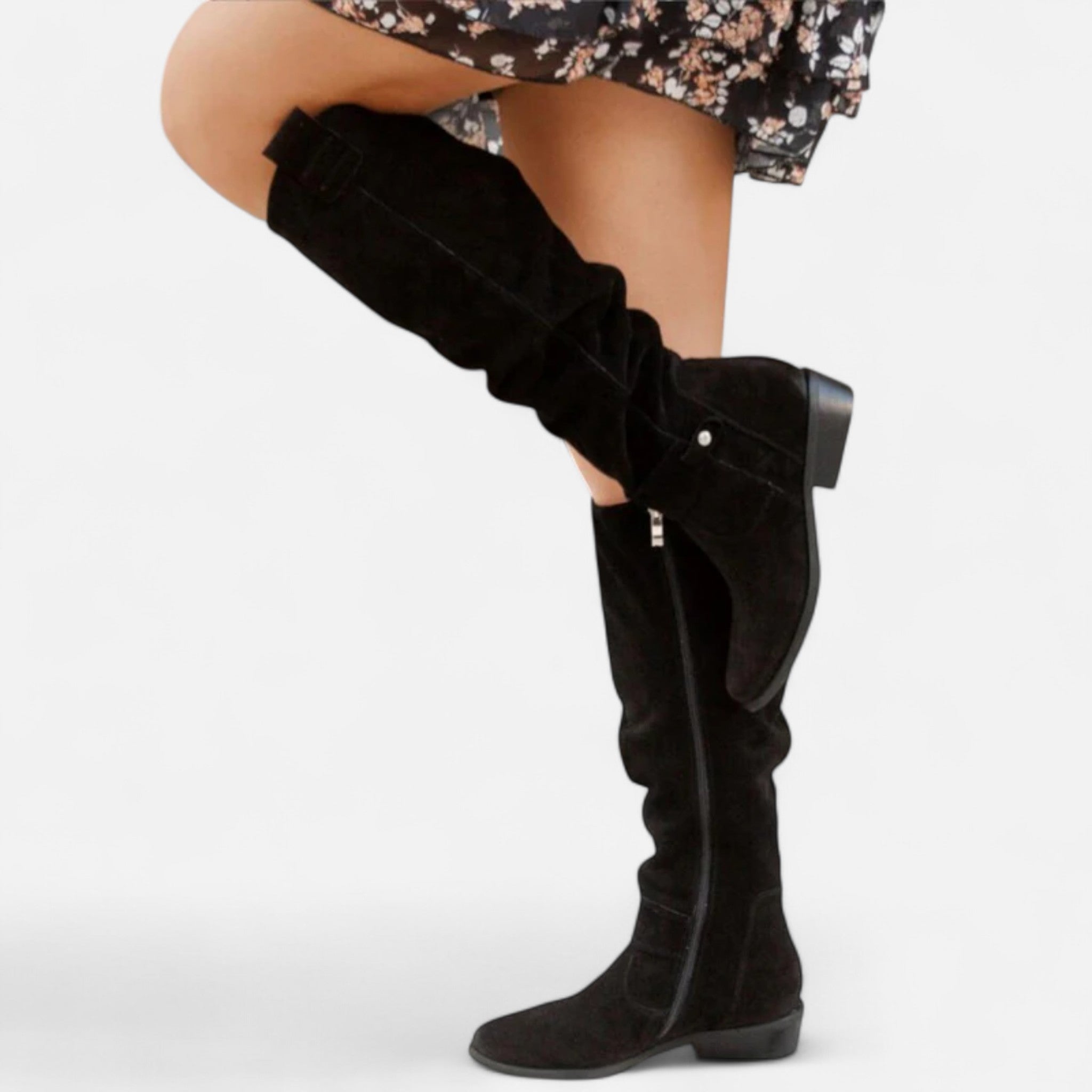 Ancienne Monde | Bottines Femme à Talon Moyen Confort Élégant