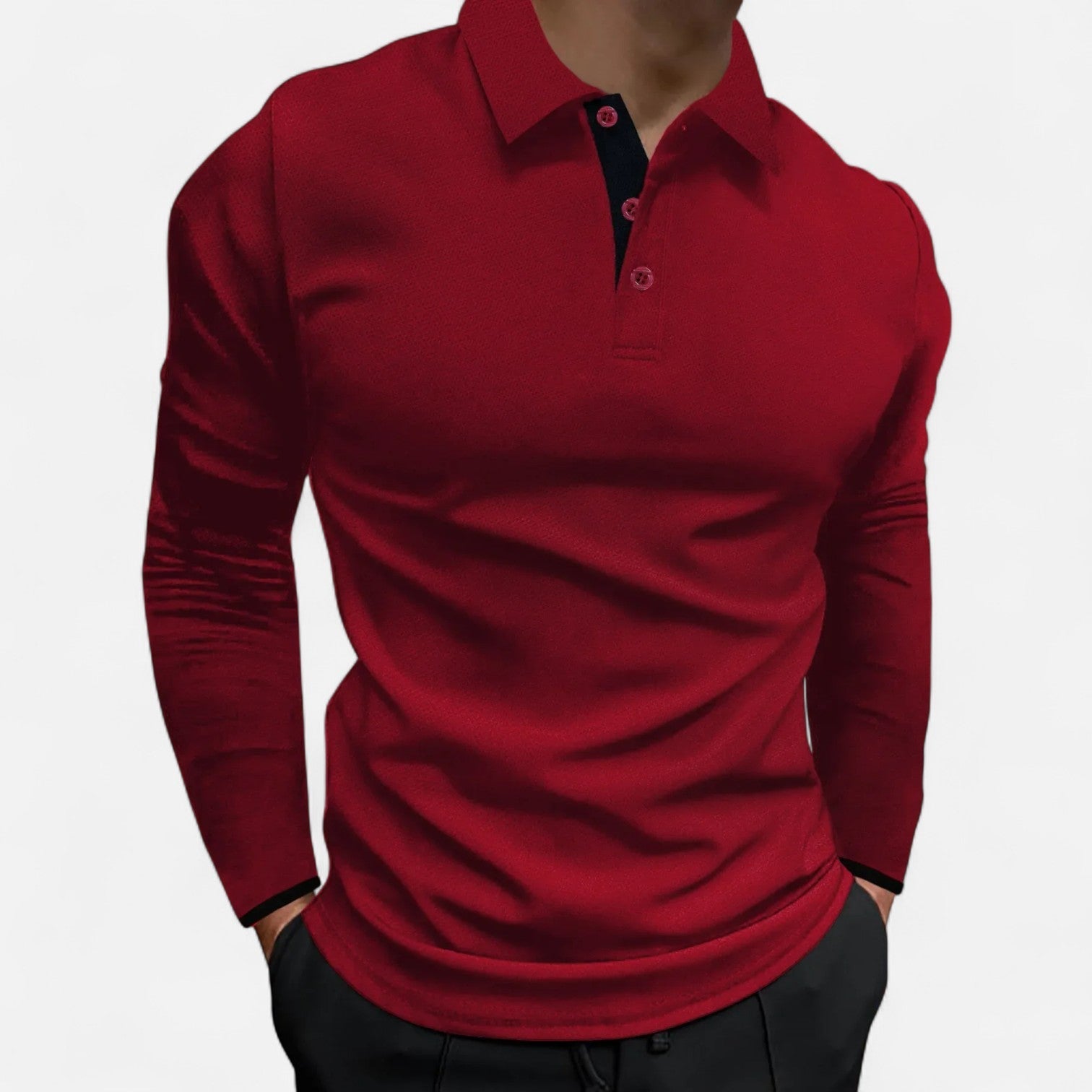 Ancienne Monde | Polo Manches Longues pour Homme – Élégance Confortable pour l’Automne et le Business Casual