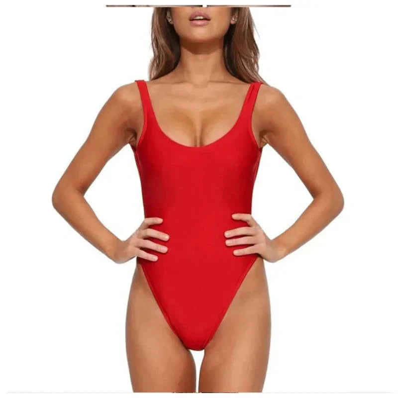 Costume da bagno classico con schiena scoperta