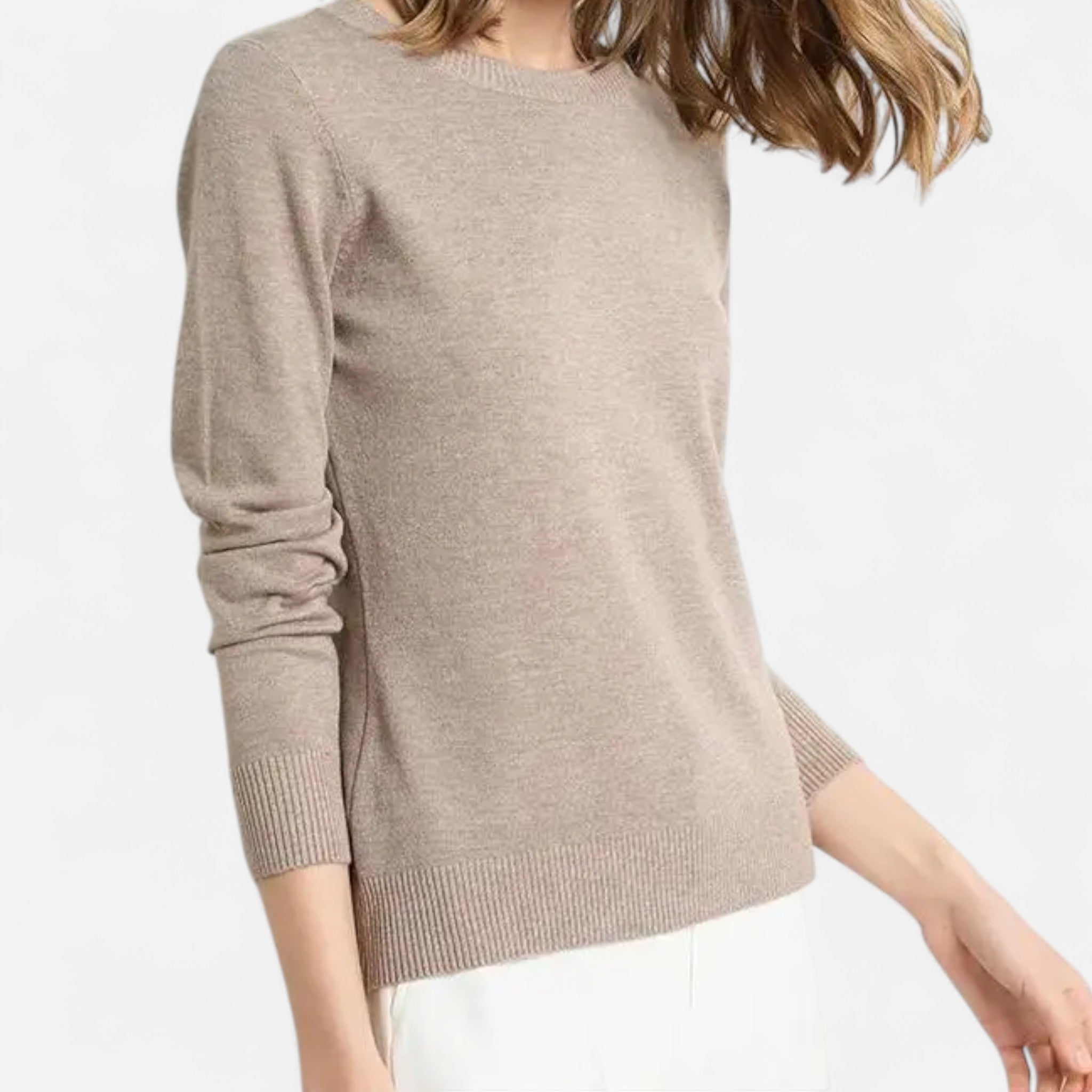 Ancienne Monde | Pull Femme Laine Mérinos Col Rond Intemporel
