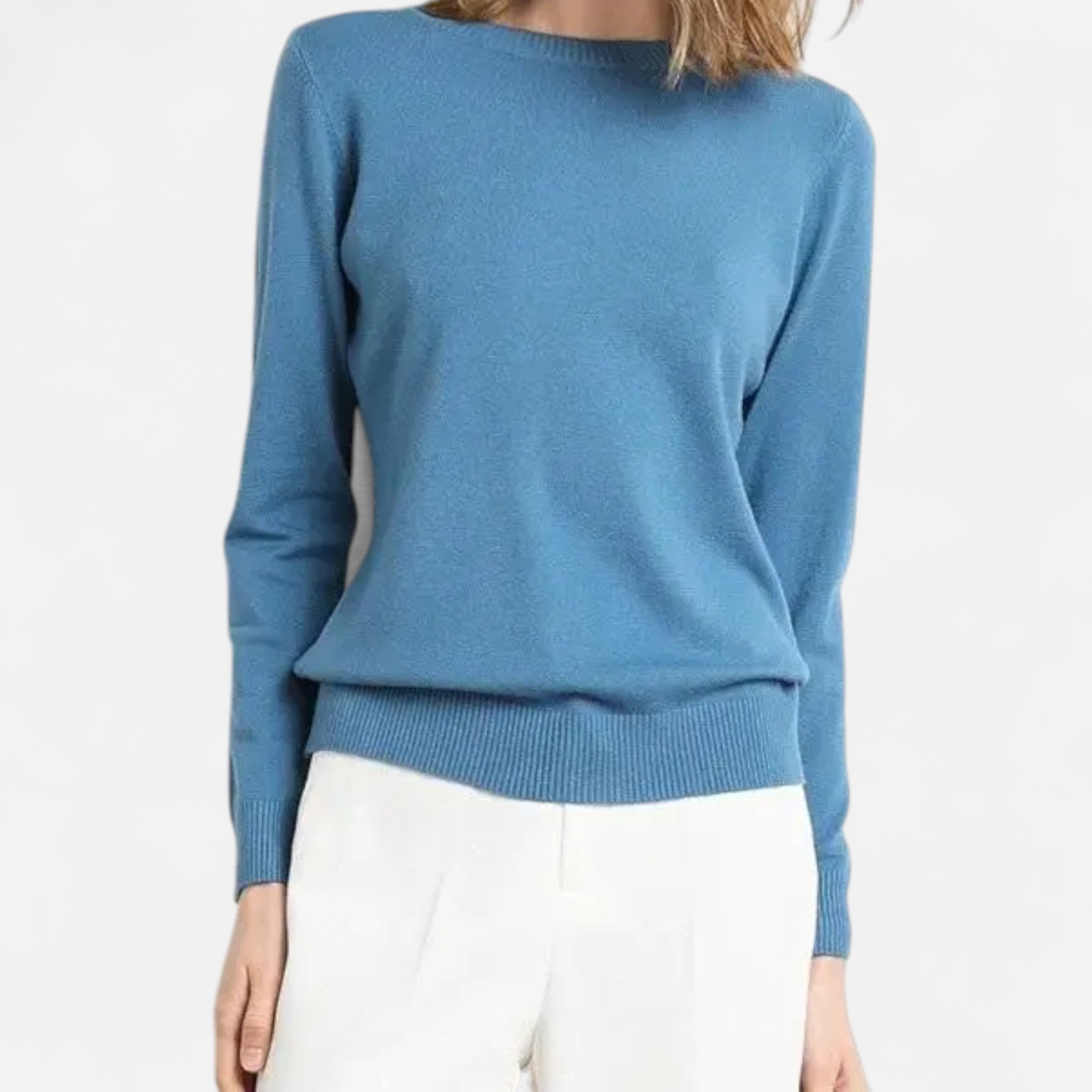 Ancienne Monde | Pull Femme Laine Mérinos Col Rond Intemporel