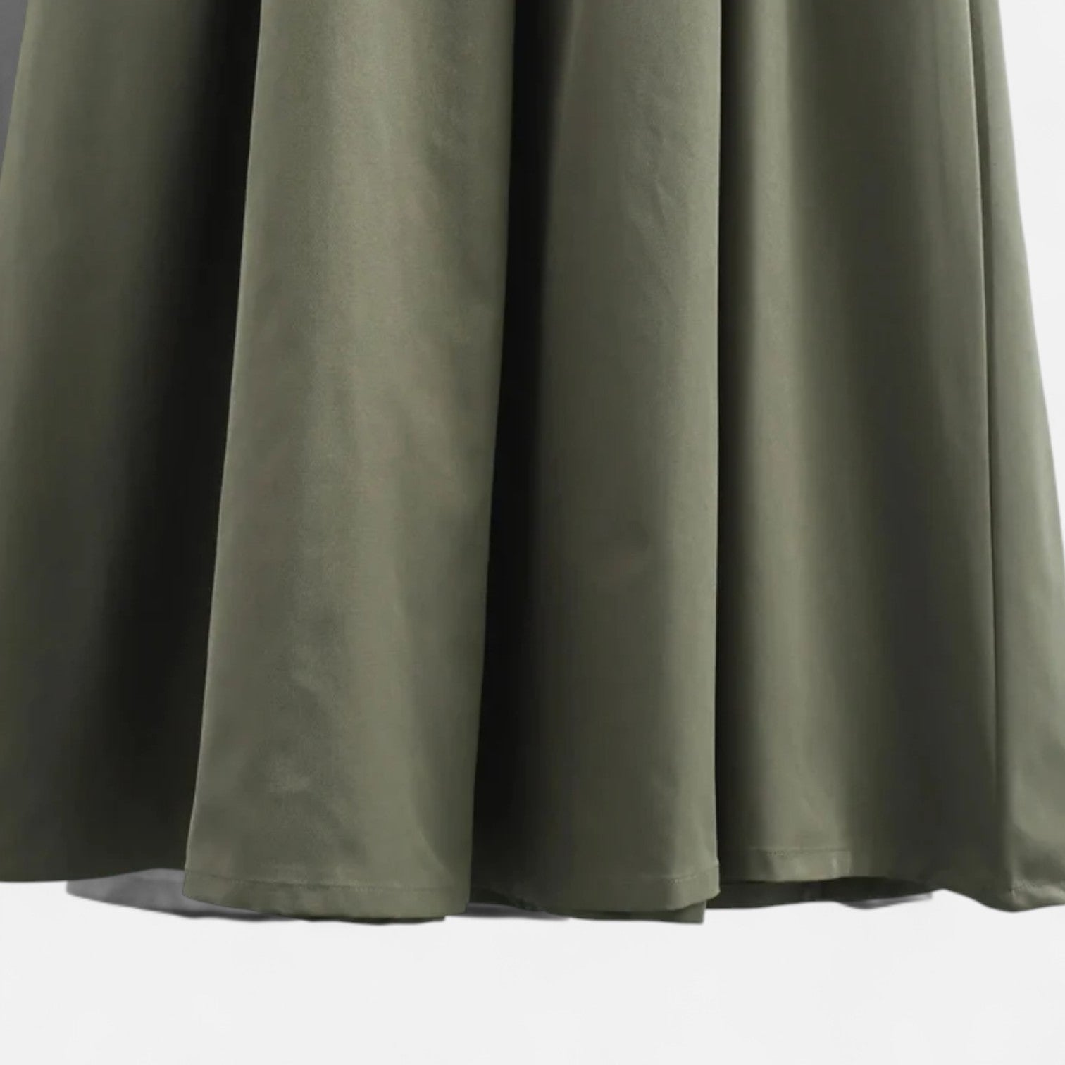 Ancienne Monde | Robe Midi Plissée Cintrée pour Femme – Élégance d’Été Sans Manches avec Fermeture Zippée