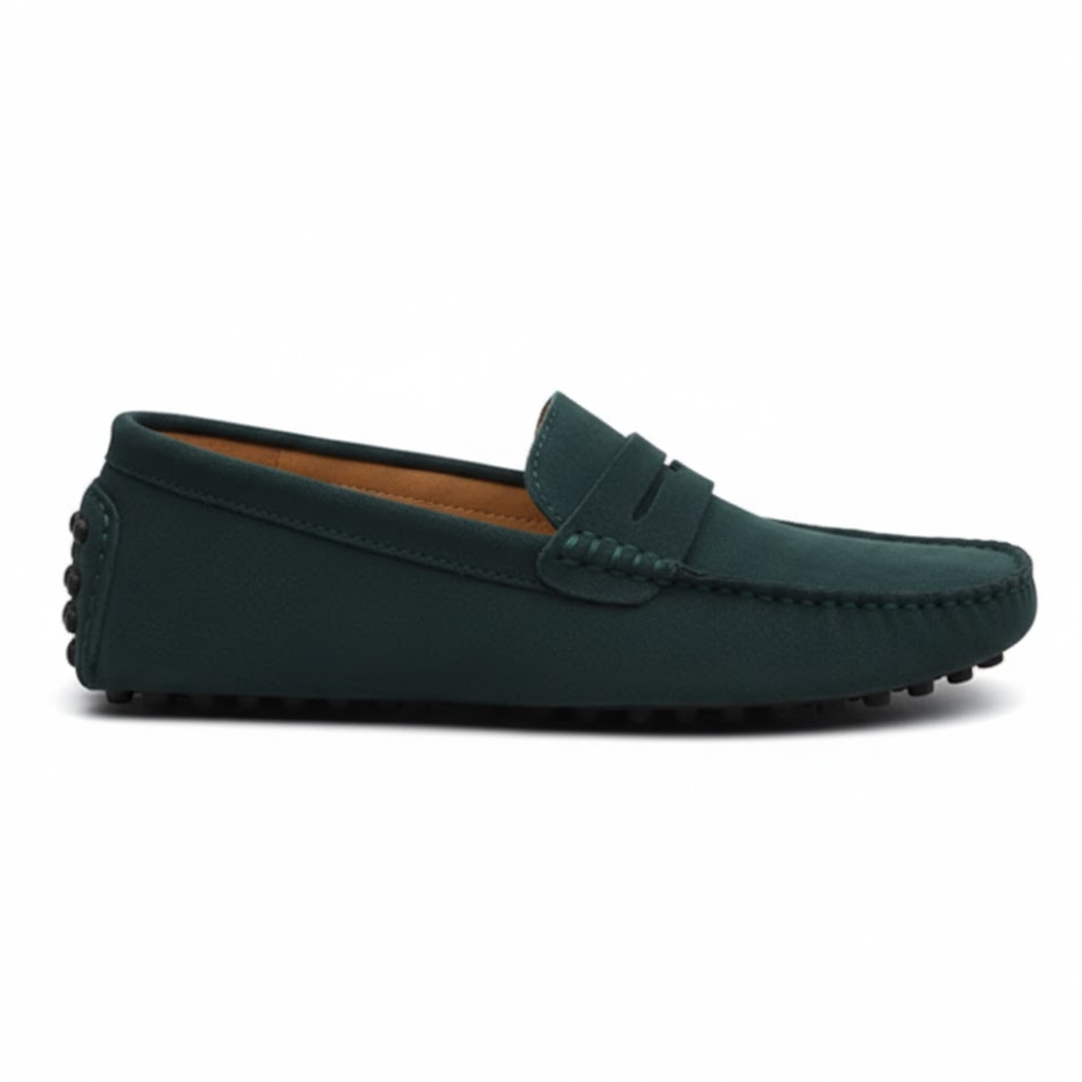 Mocassini in vera pelle da uomo scarpe da guida morbide senza lacci