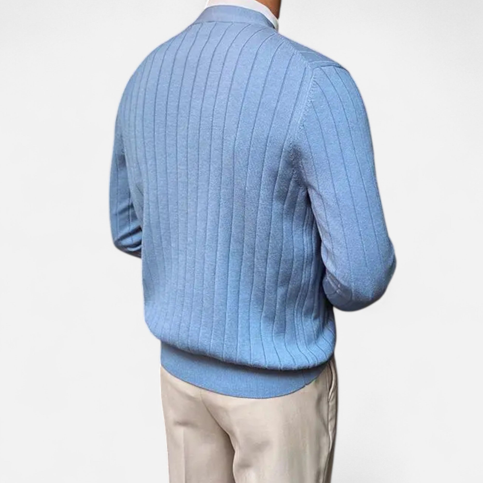 Ancienne Monde | Cardigan Homme Col V Maille Élégante