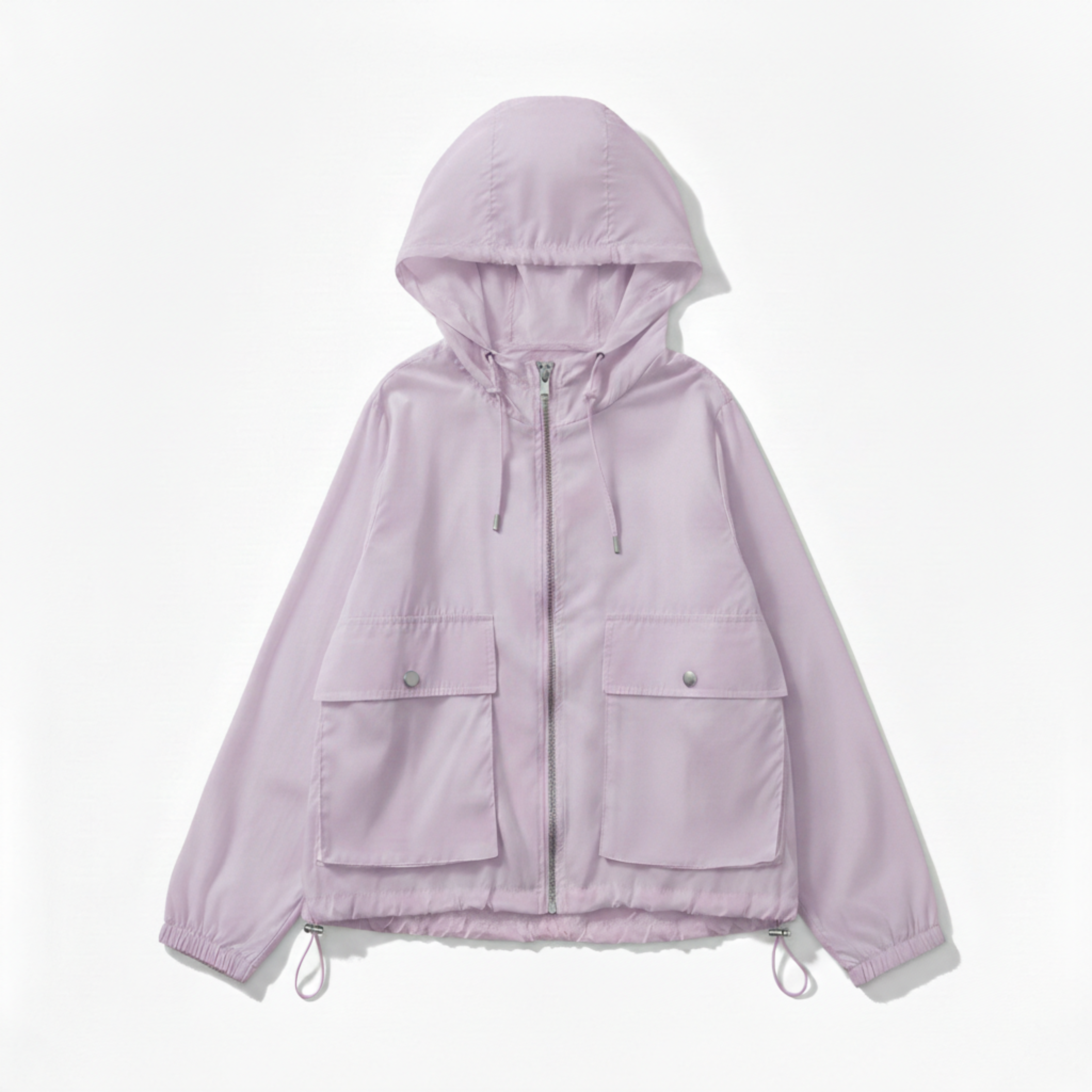 Lightweight Sun Protection Jacket with Hood and Zipper for Women