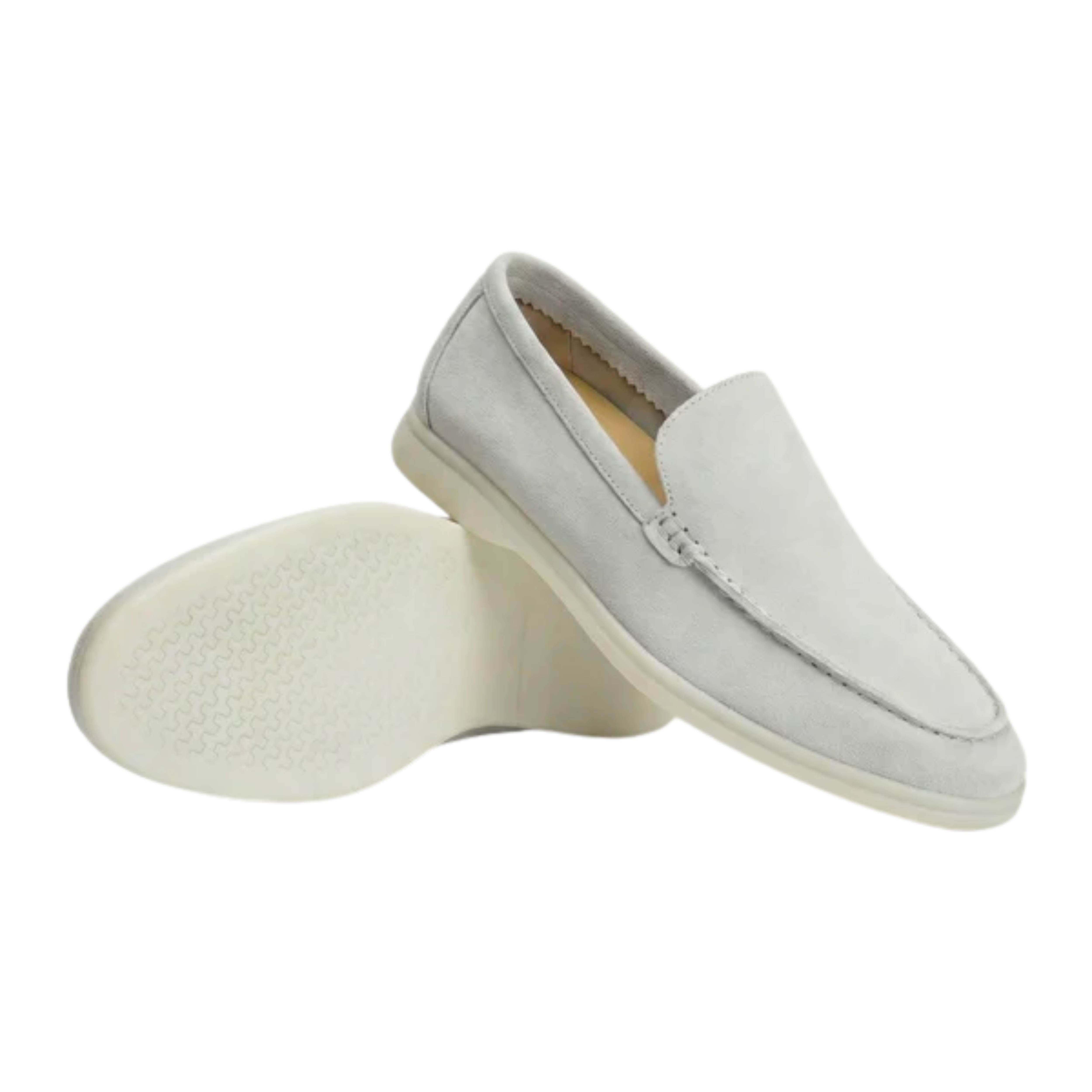Men's suede moccasins — lightweight and flexible sole — office and everyday use