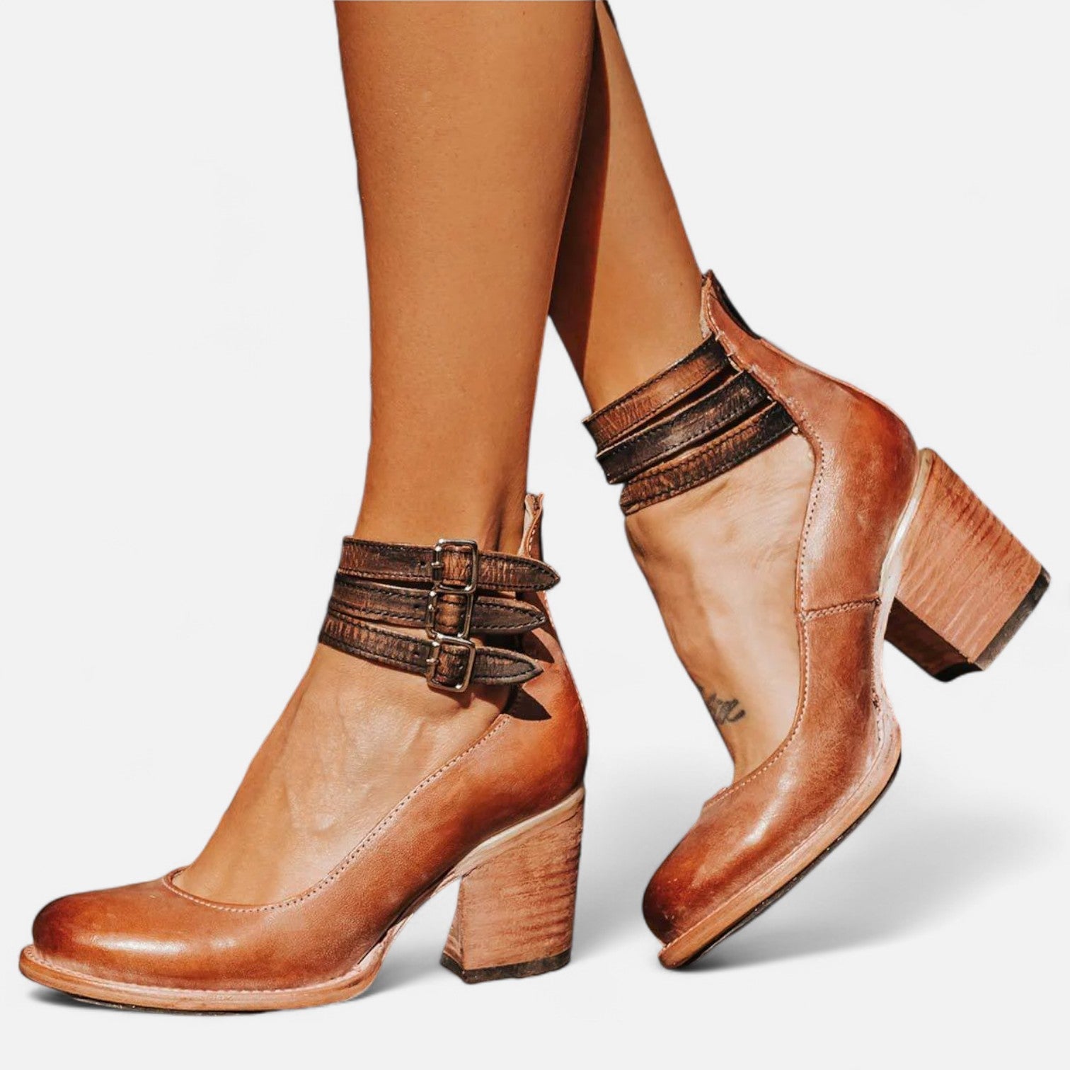 Ancienne Monde | Sandales à Talons pour Femme – Artisanat Intemporel et Élégance au Quotidien
