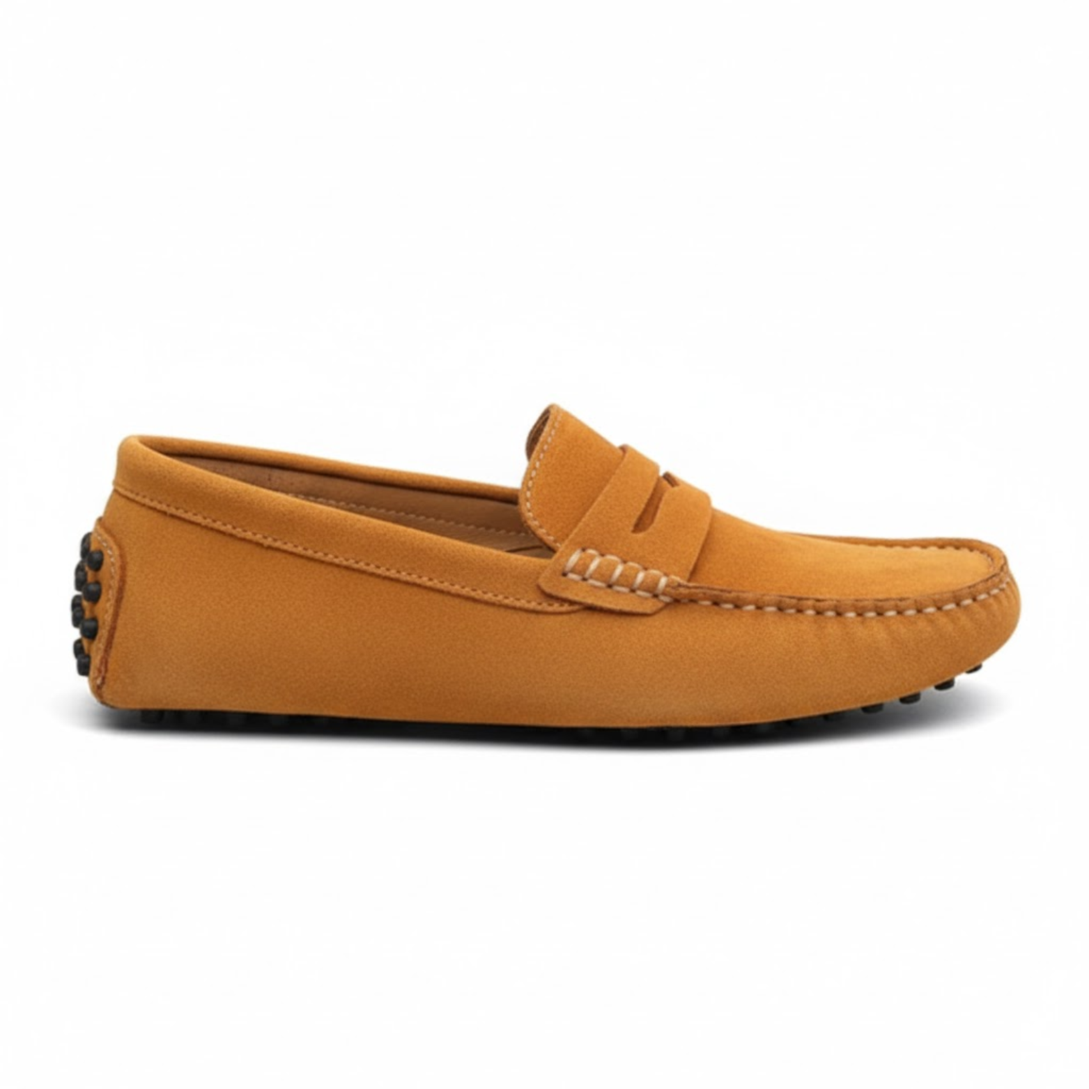 Mocassini in vera pelle da uomo scarpe da guida morbide senza lacci