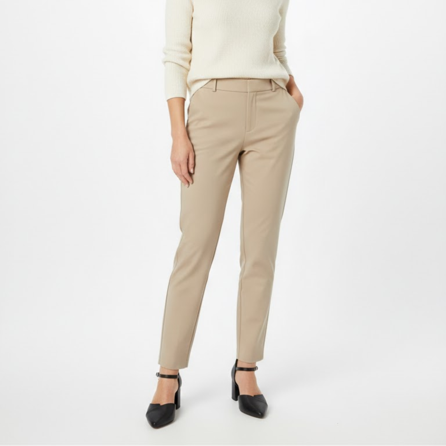 Escarpins à talon bloc pour femme avec bout pointu et bride cheville croisée