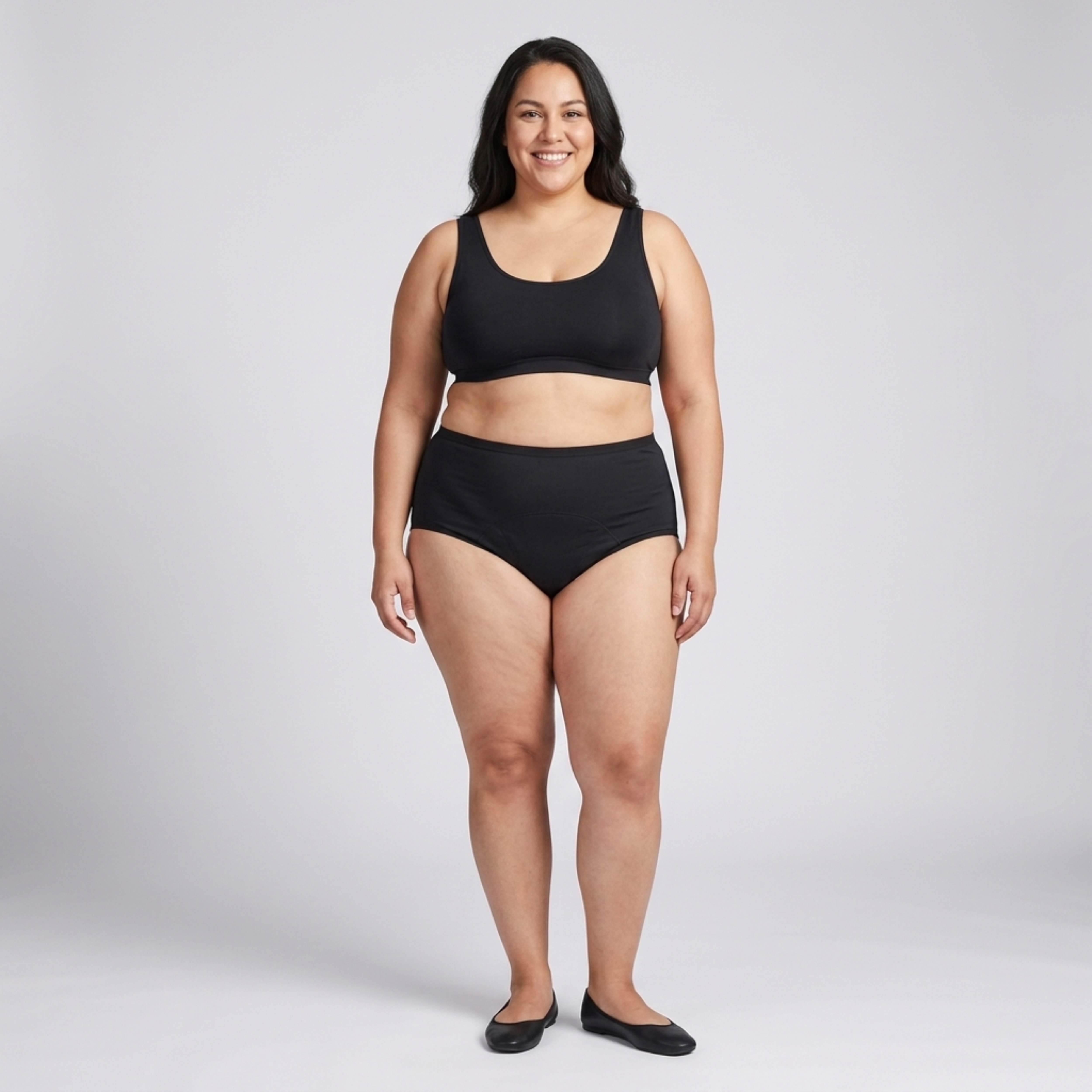 Culotte mestruale taglia grande per donna impermeabile set da 5 slip assorbenti
