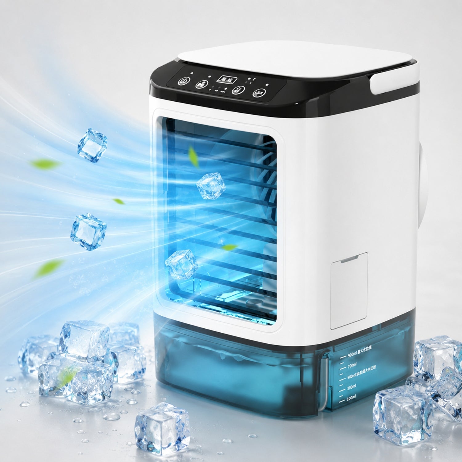 Mini enfriador de aire USB con función de humidificación y 3 velocidades