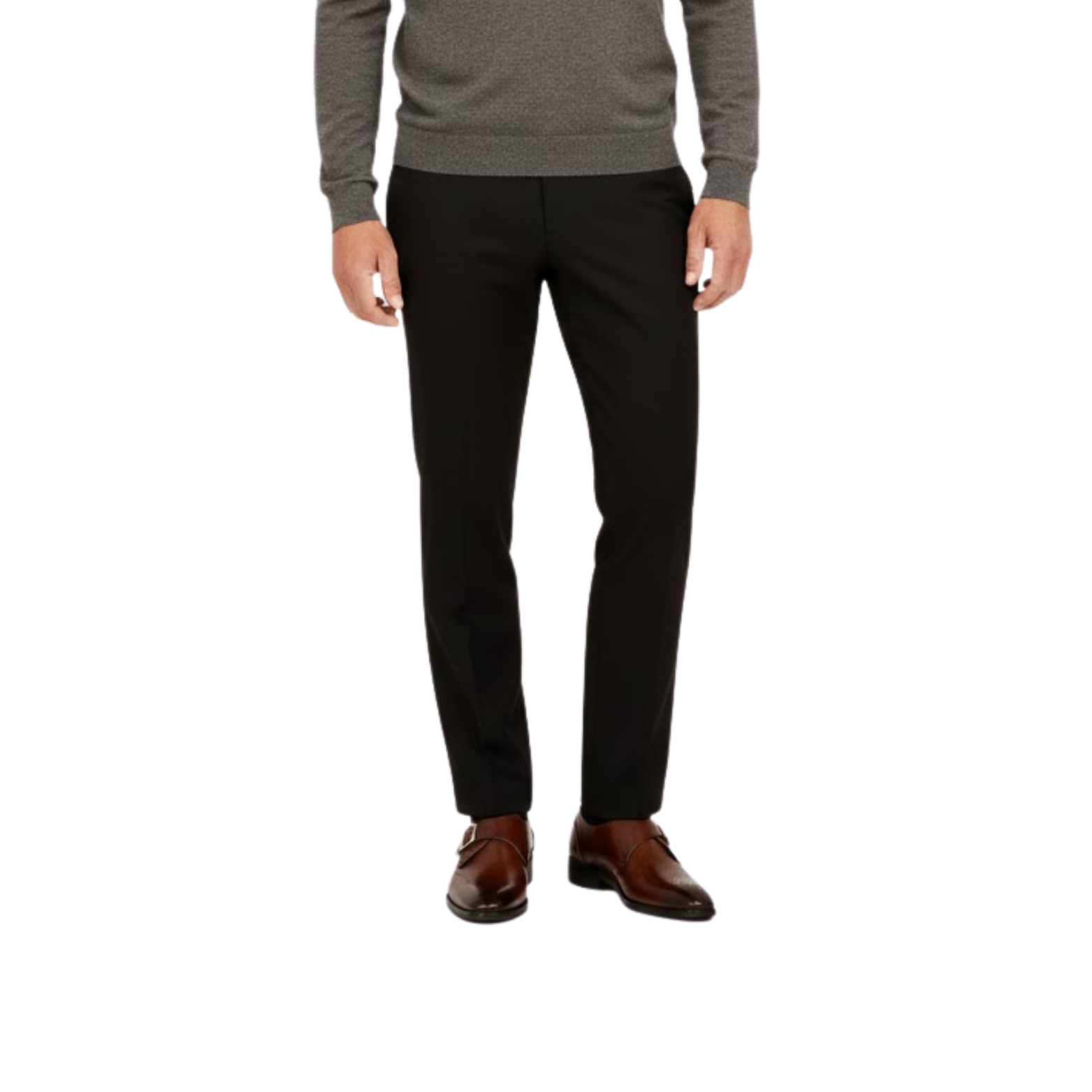 Men's Leather Dress Shoes Oxford Business Carving Fashion Buckle England Formal Shoes Mengke