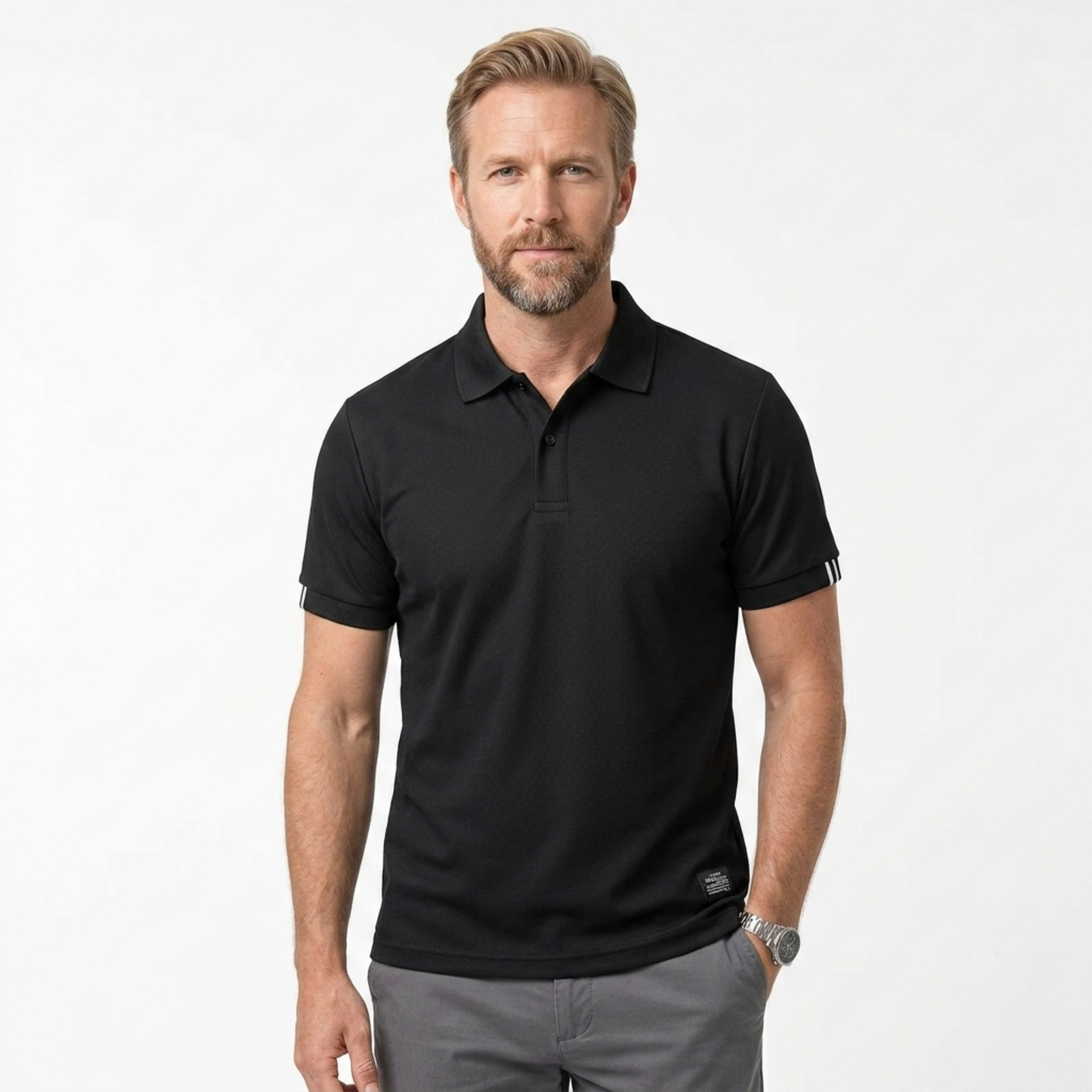 Polo estivo da uomo — maniche corte e taglio classico — stile casual