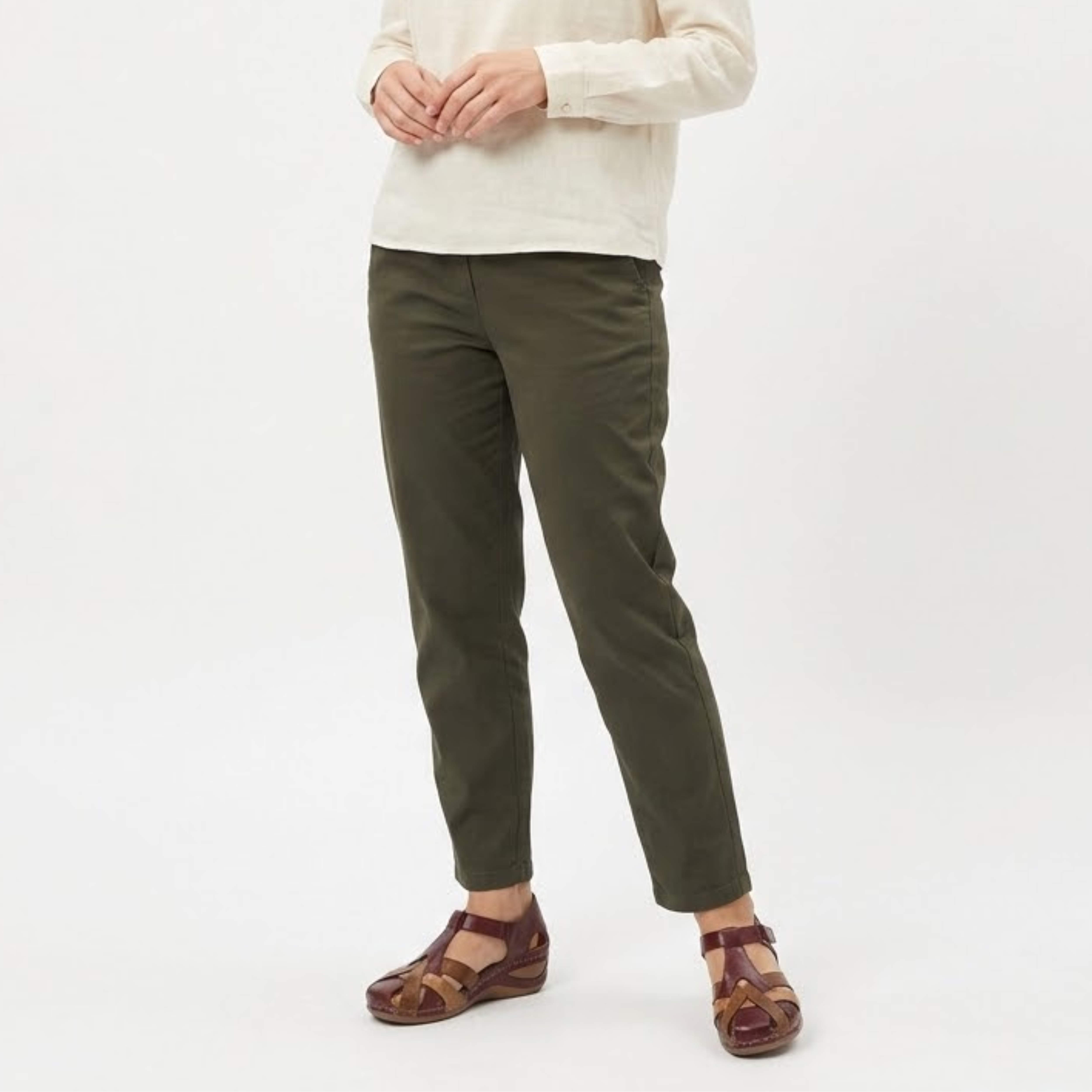 Sandales Gladiator pour Femmes en Cuir PU à Bout Fermé avec Semelle à Bas Compensé