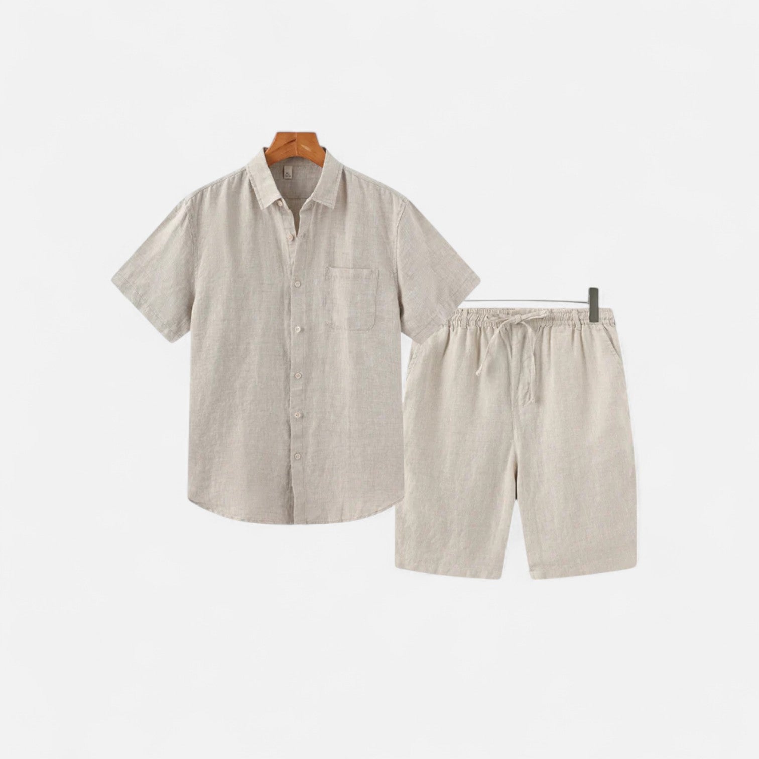 Ancienne Monde | Ensemble en Lin pour Homme – Confort Léger, Élégance Estivale Raffinée
