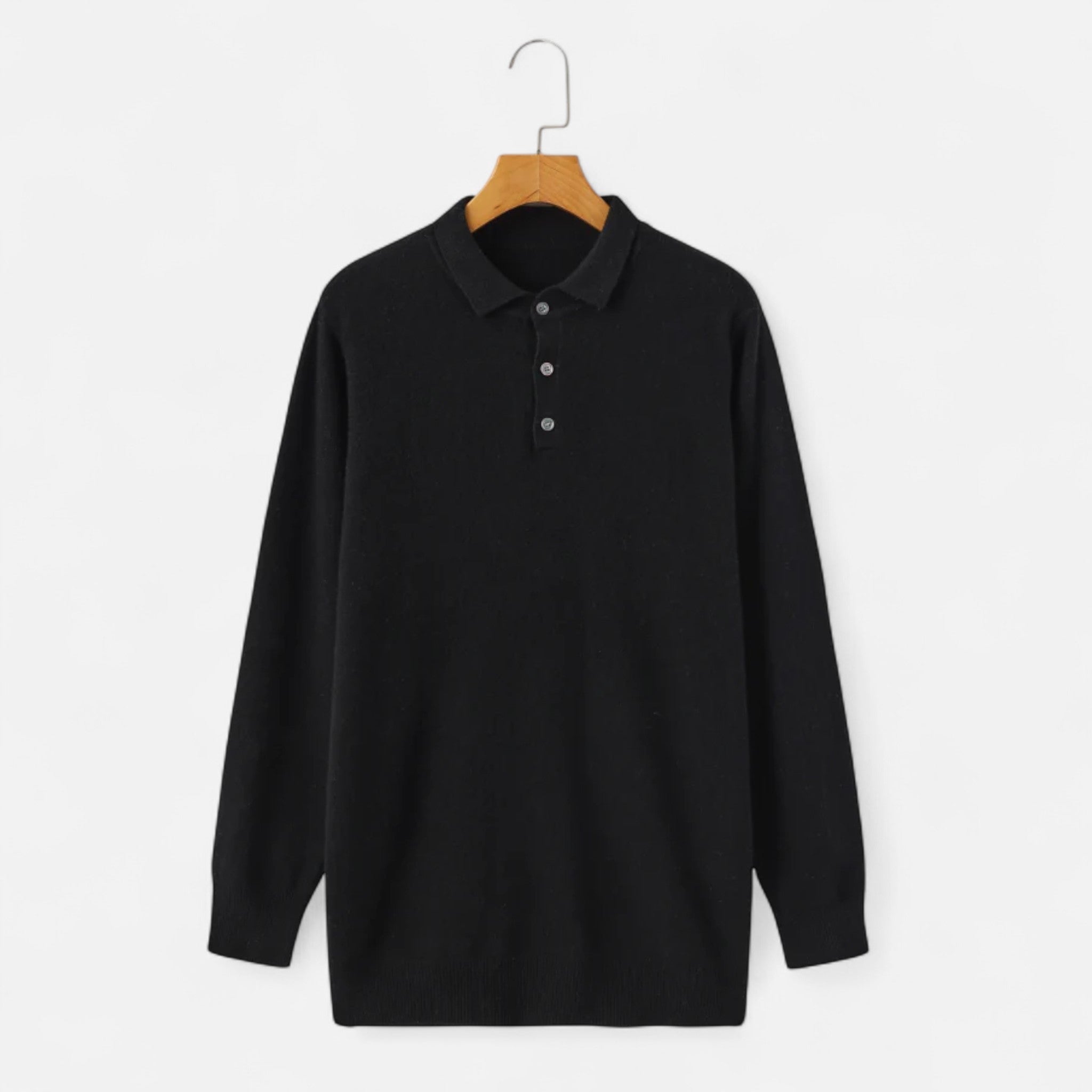 Ancienne Monde | Camisola Polo de Gola em Lã Merino Homem