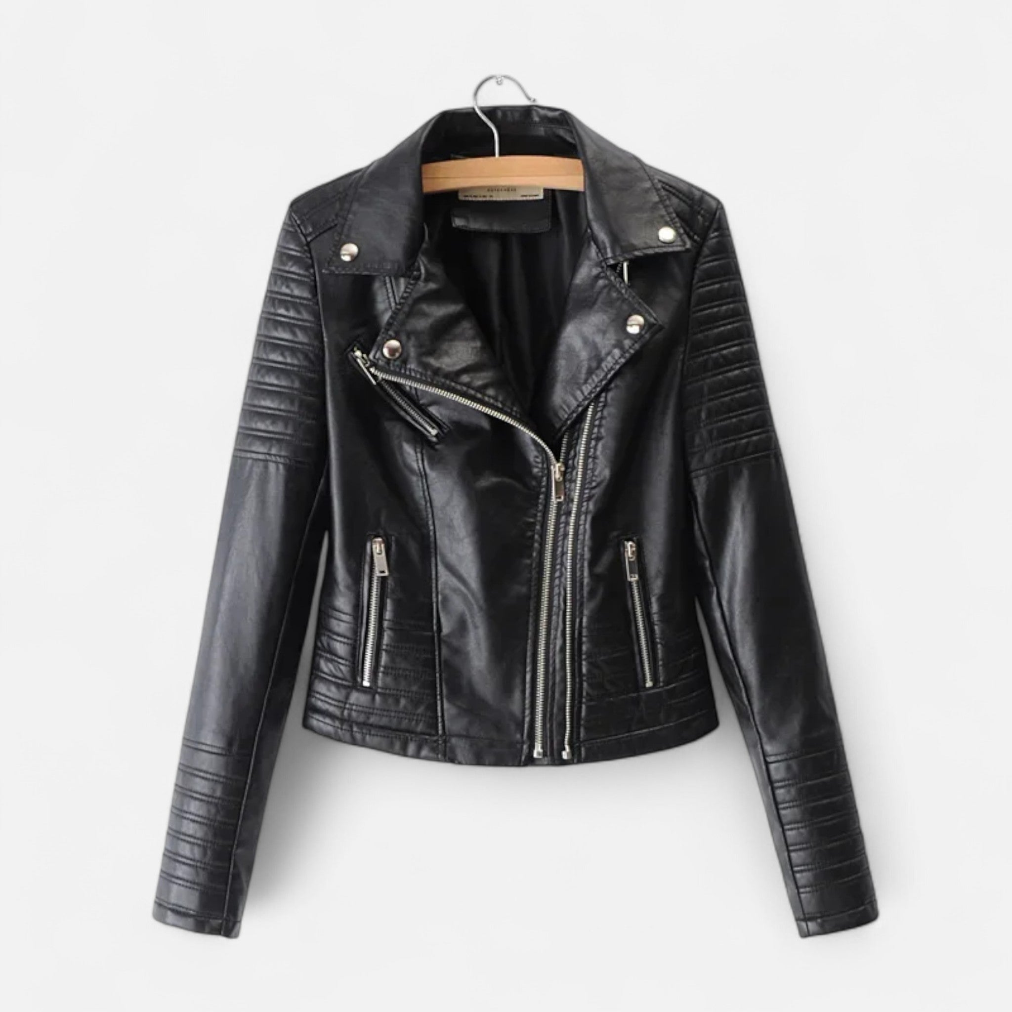 Ancienne Monde | Veste Femme Intemporelle en Cuir Design Biker