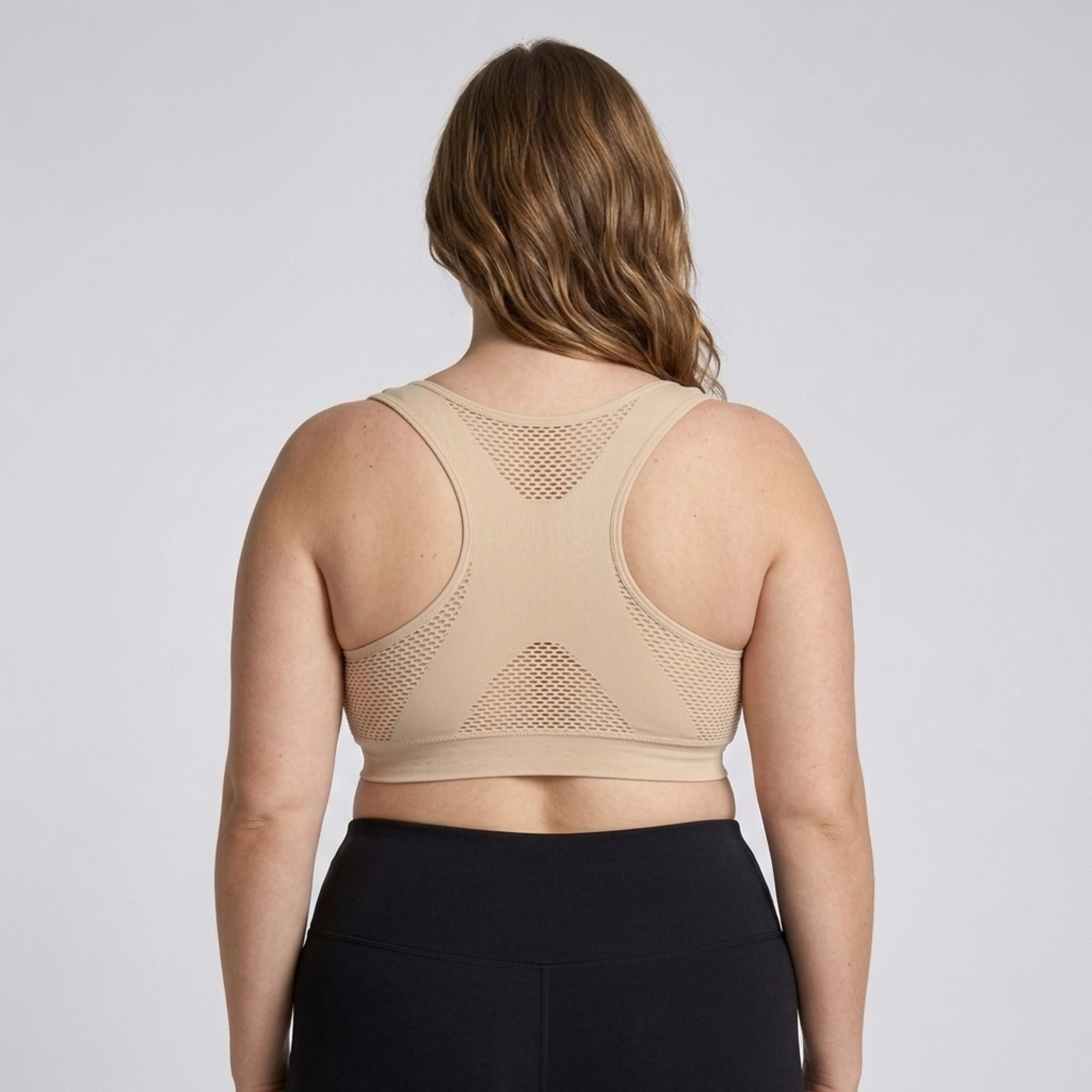 Reggiseno sportivo taglia grande da donna in cotone traspirante antiurto