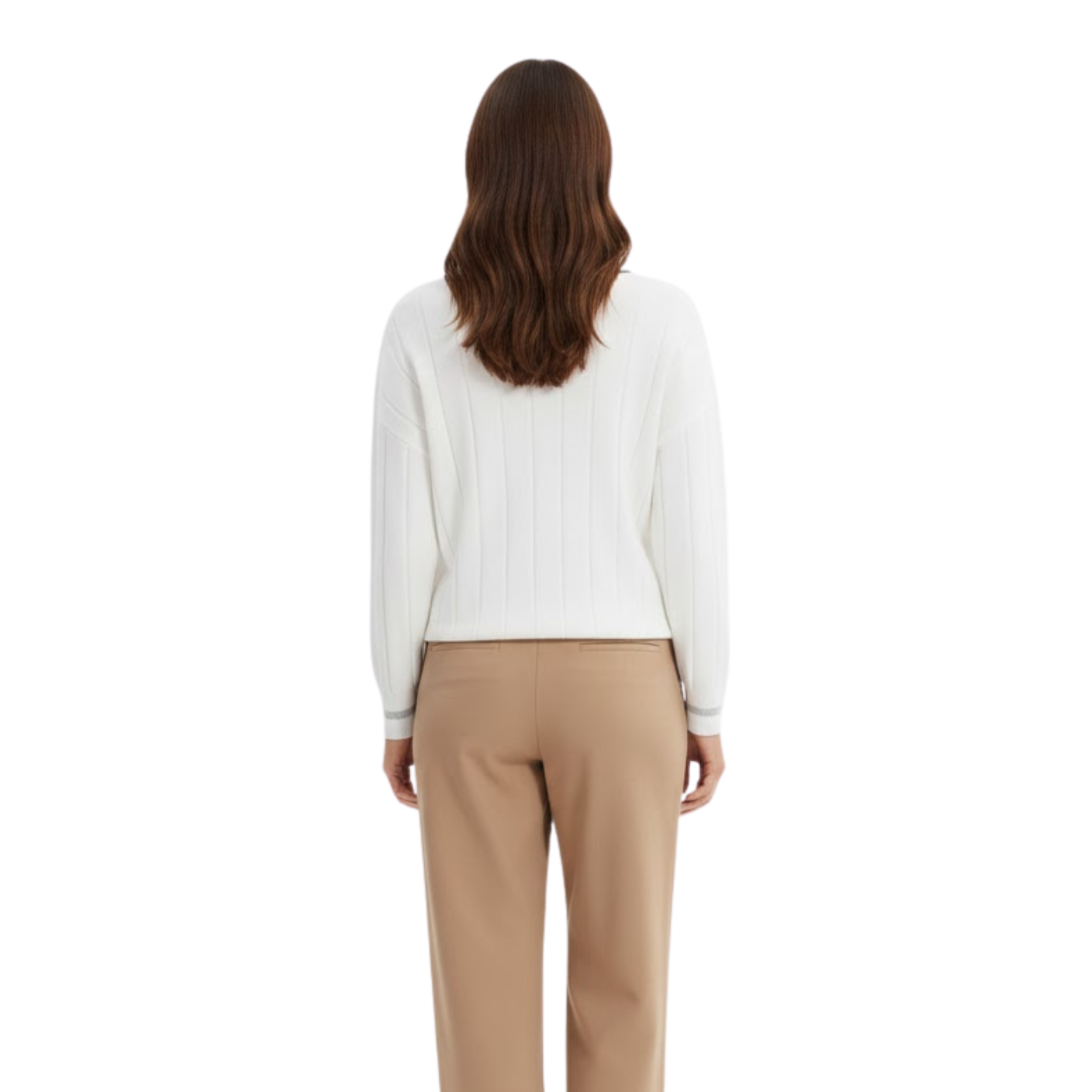 Women's knitted twisted stitch buttoned vest with warm elegant casual V-neck collar