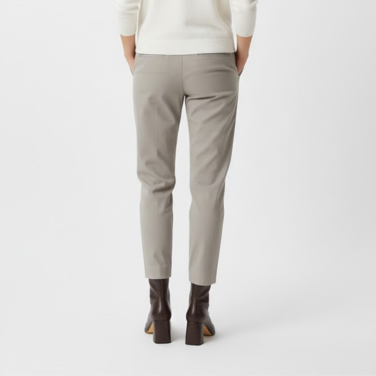 Botins Femininos Vintage Quentes com Biqueira Quadrada